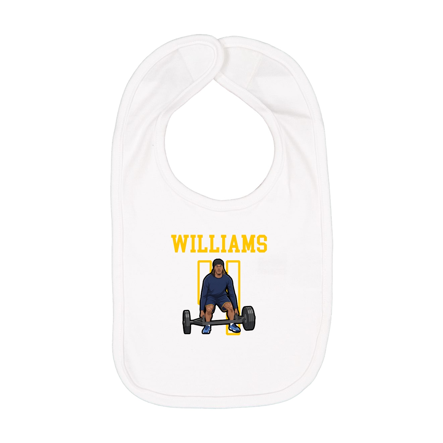 Infant Bib — Shirsey in White