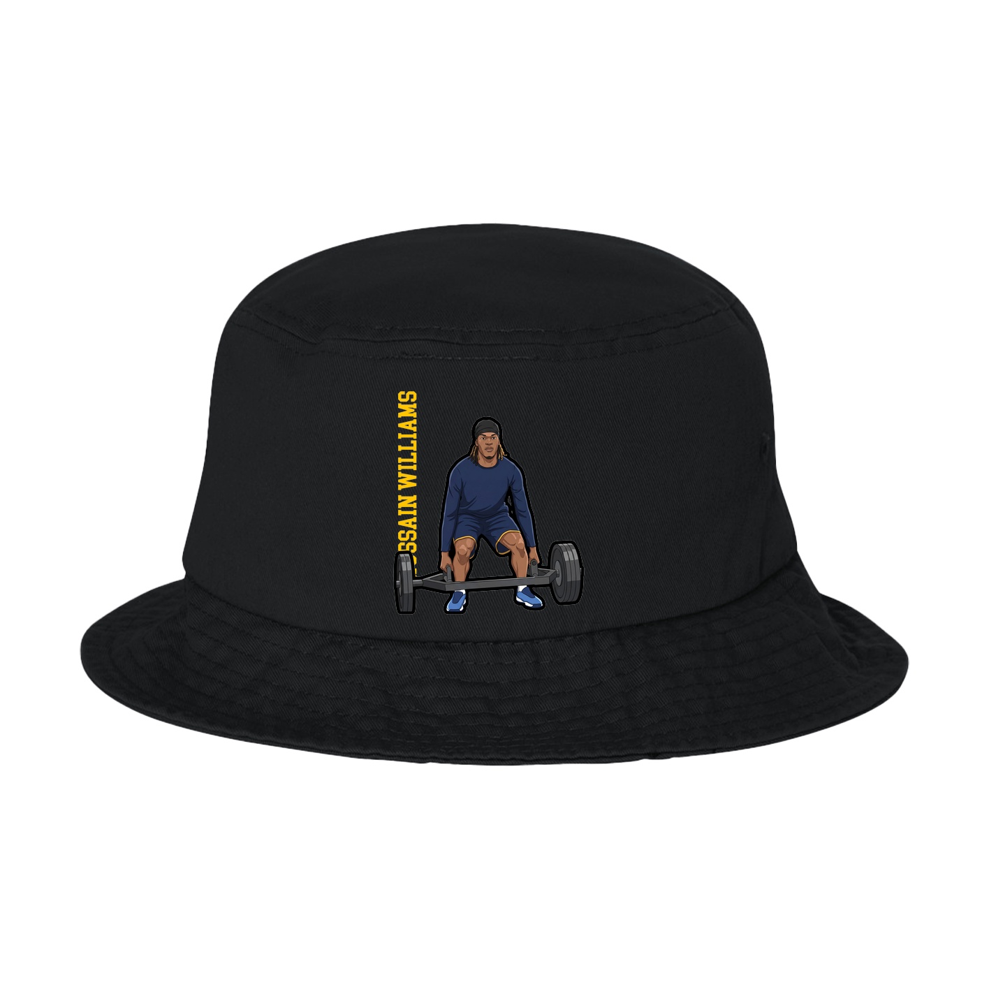 Bucket Cap — Name Vertical in Black