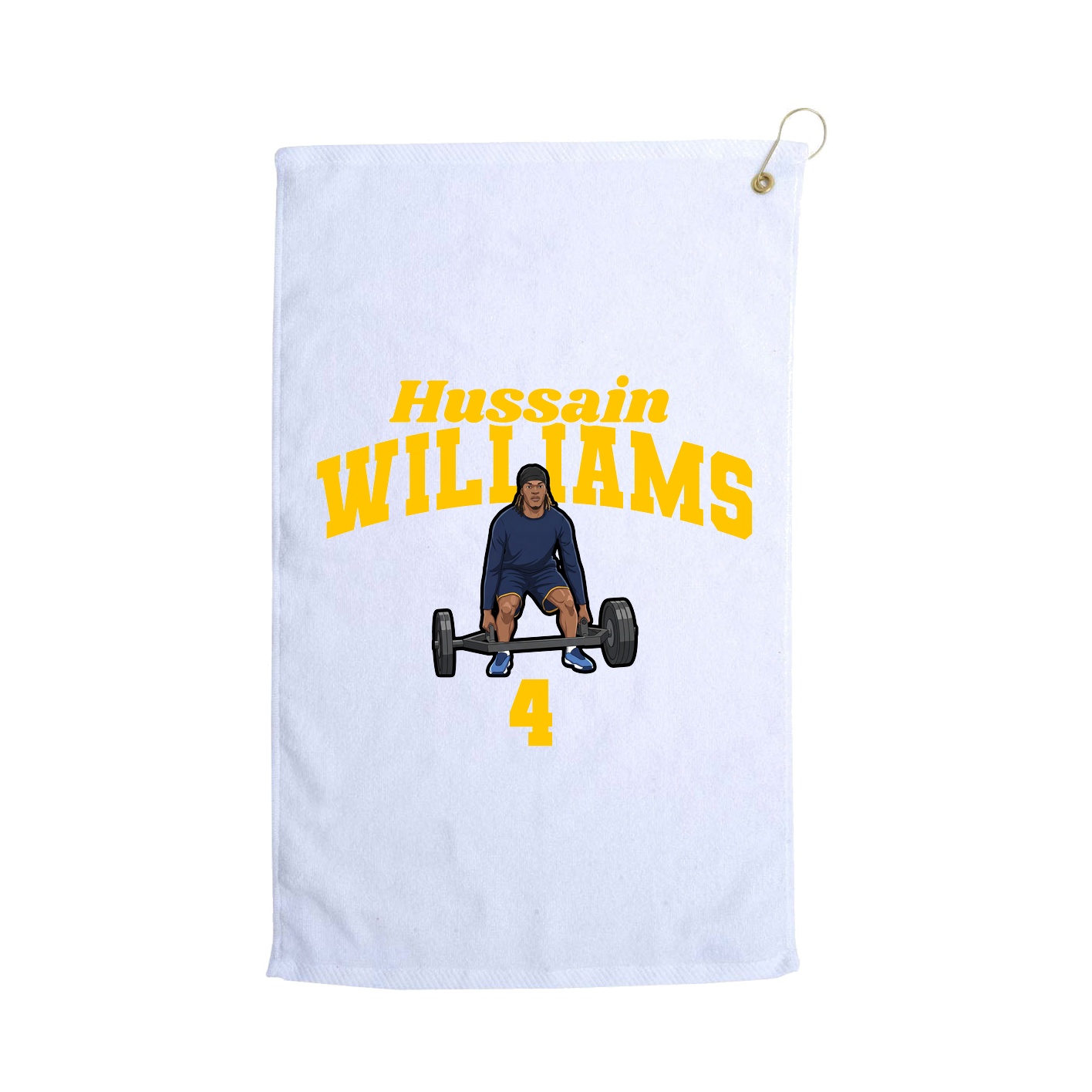Golf Towel — Signature Arch in White