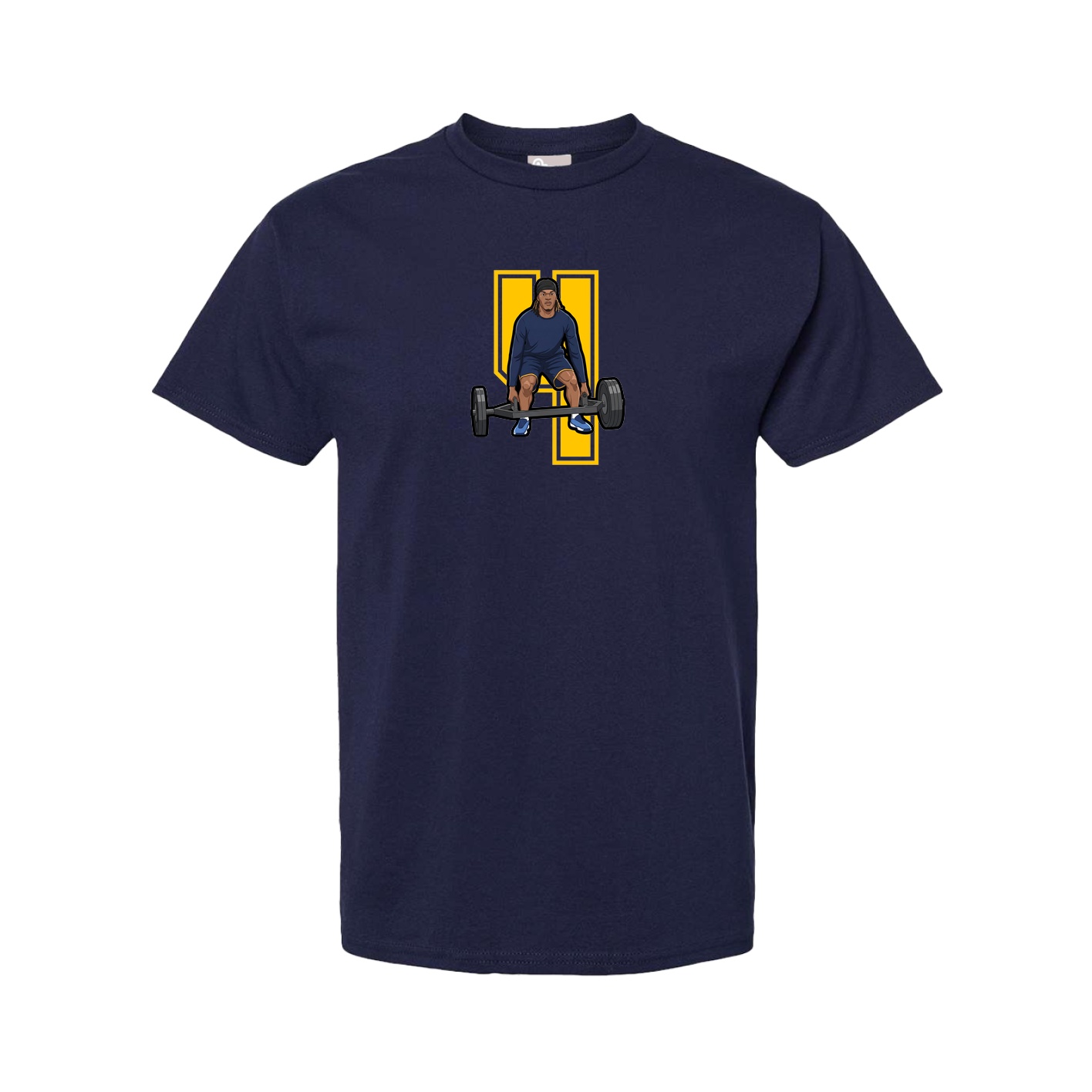 Youth Tee — Number in Navy