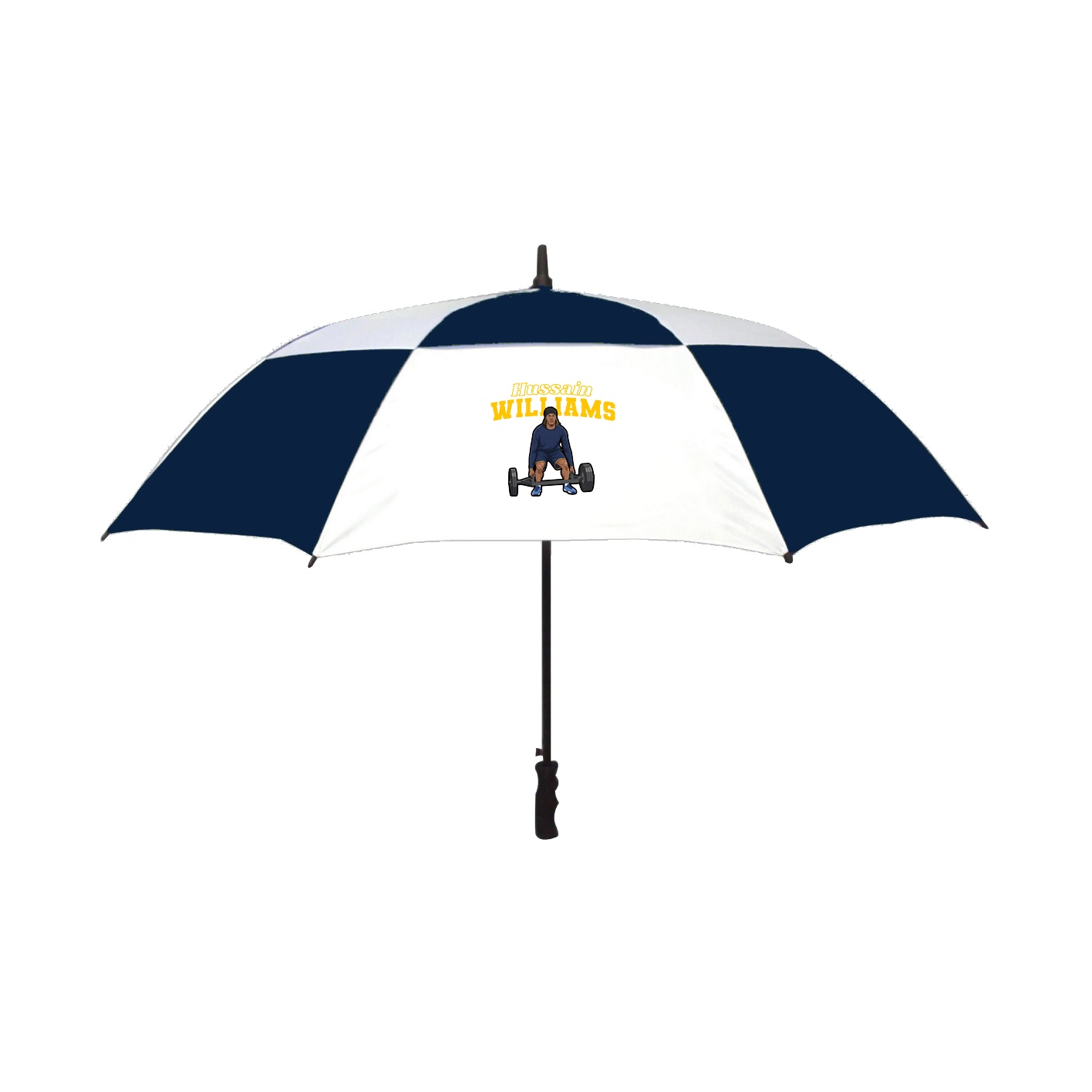 Golf Umbrella — Name Arch in Navy