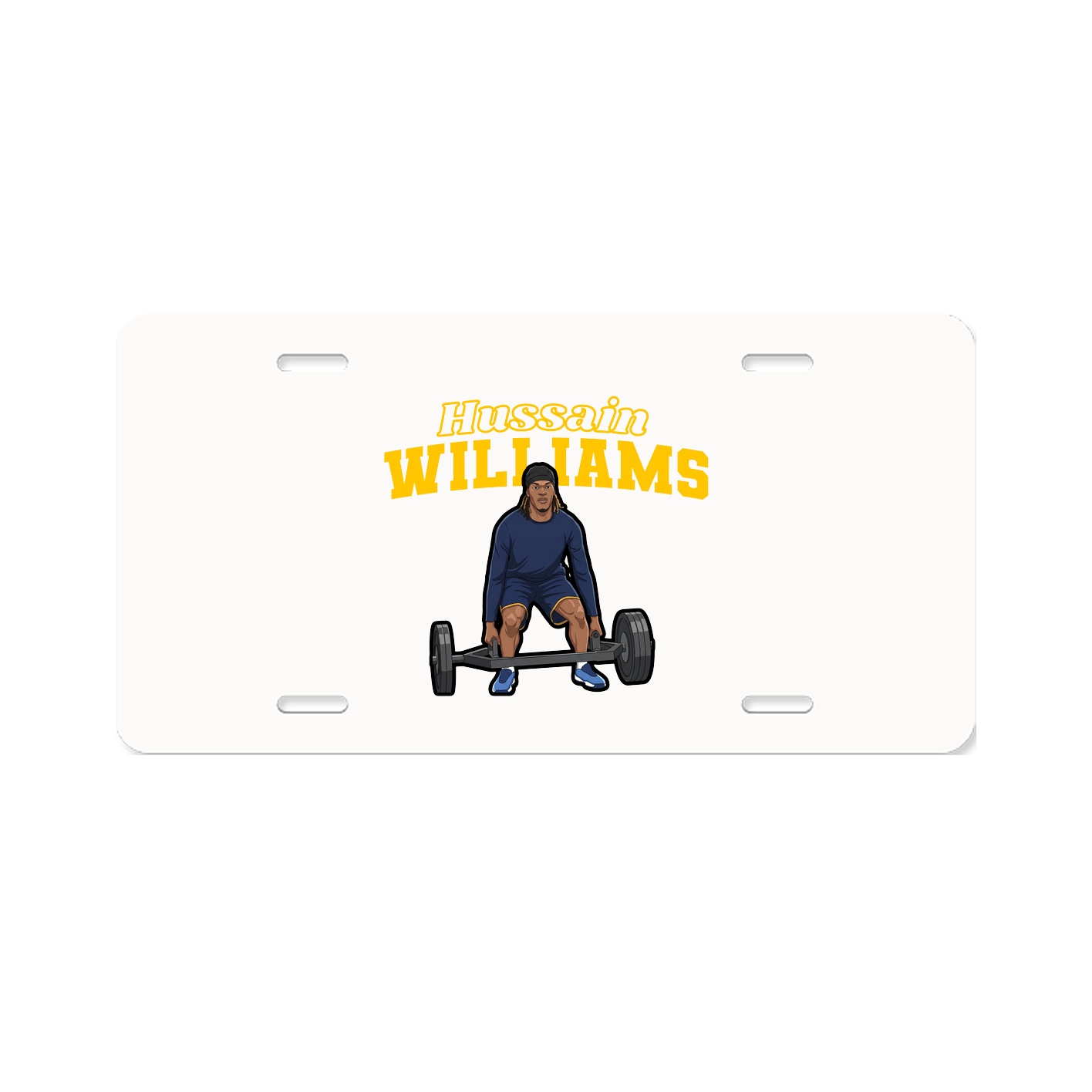 License Plate — Name Arch in Classic