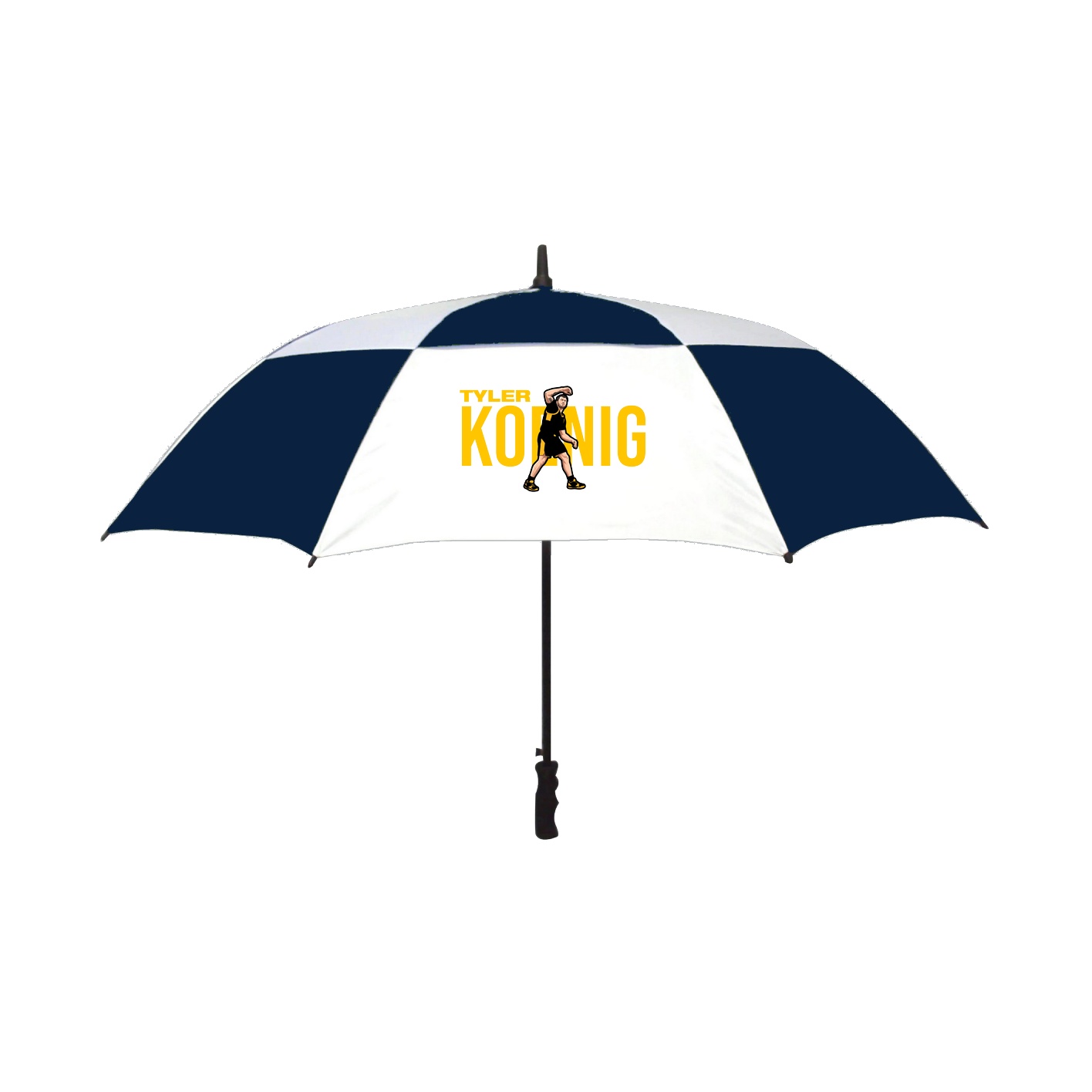 Golf Umbrella — Player Name in Navy
