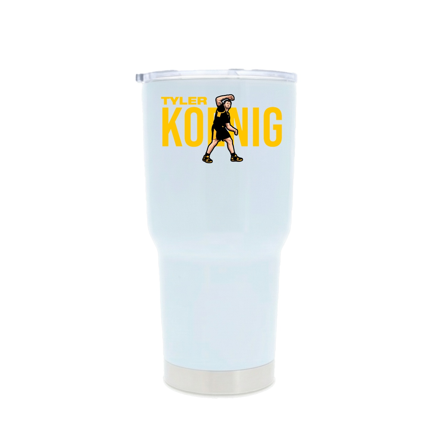 30oz Stainless Steel Tumbler — Player Name in White