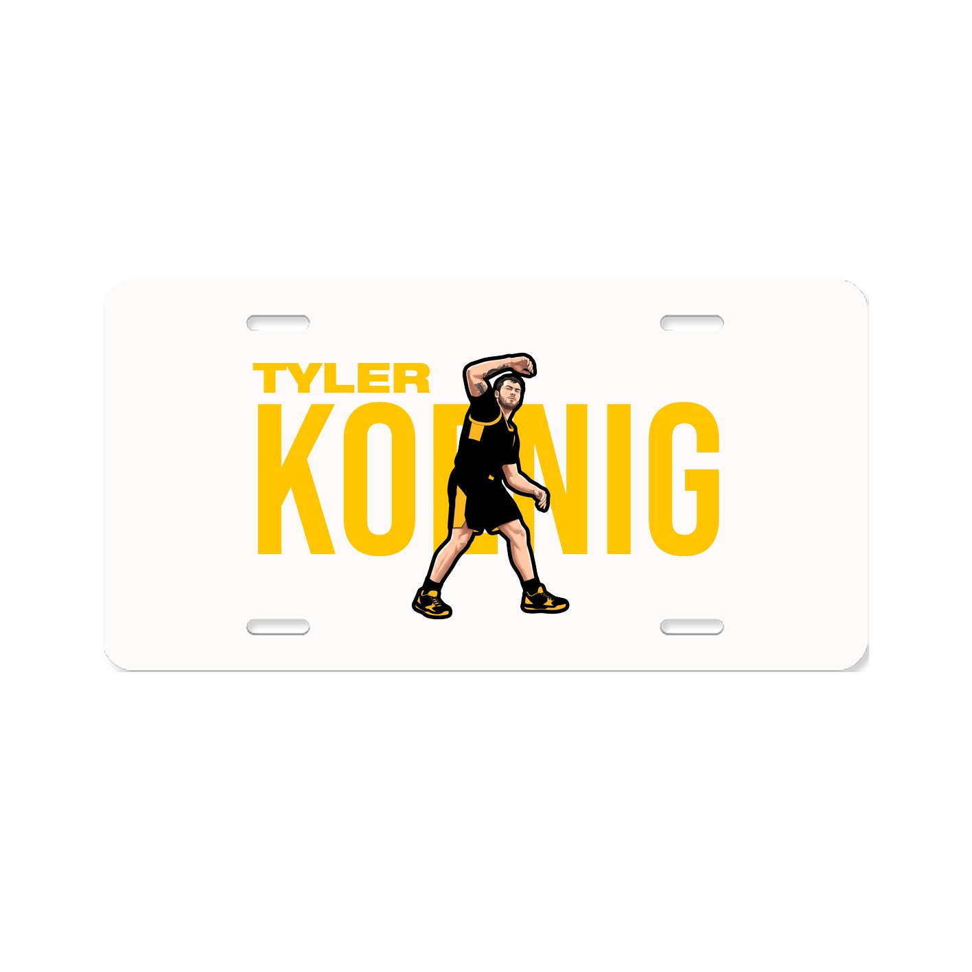 License Plate — Player Name in Classic