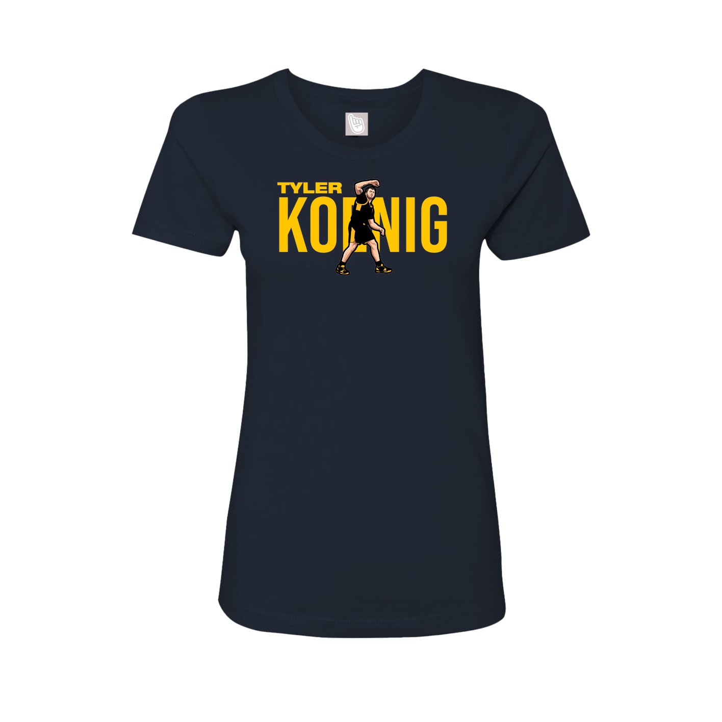 Womens Tee — Player Name in Navy