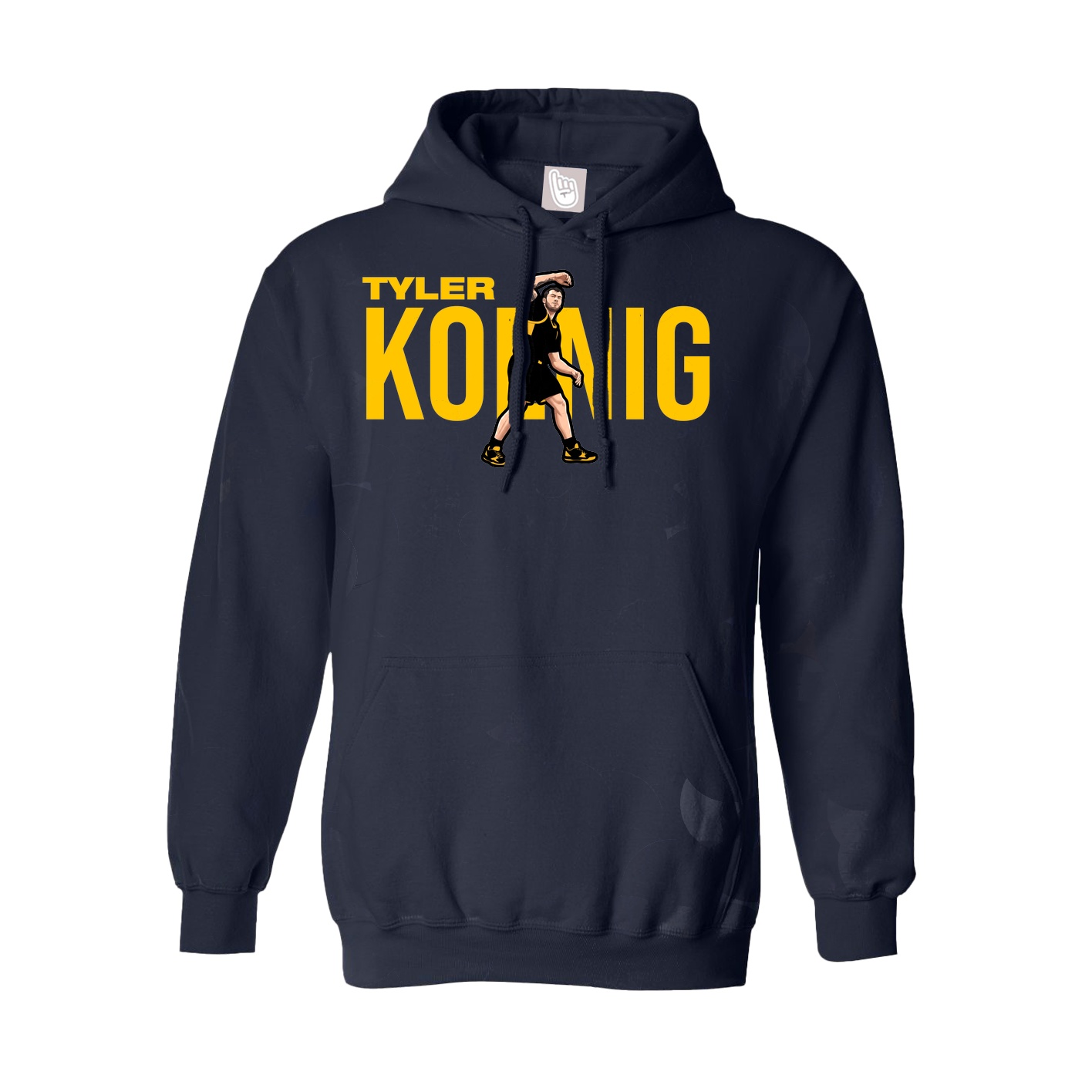 Youth Hoodie — Player Name in Navy