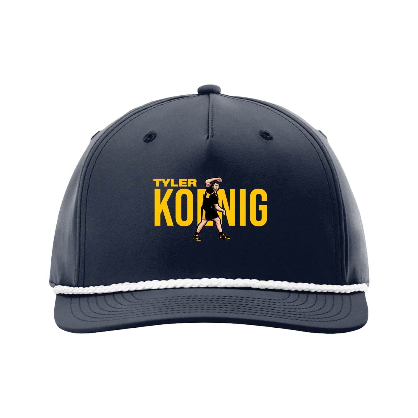 Five-Panel Classic Rope Cap — Player Name in Navy