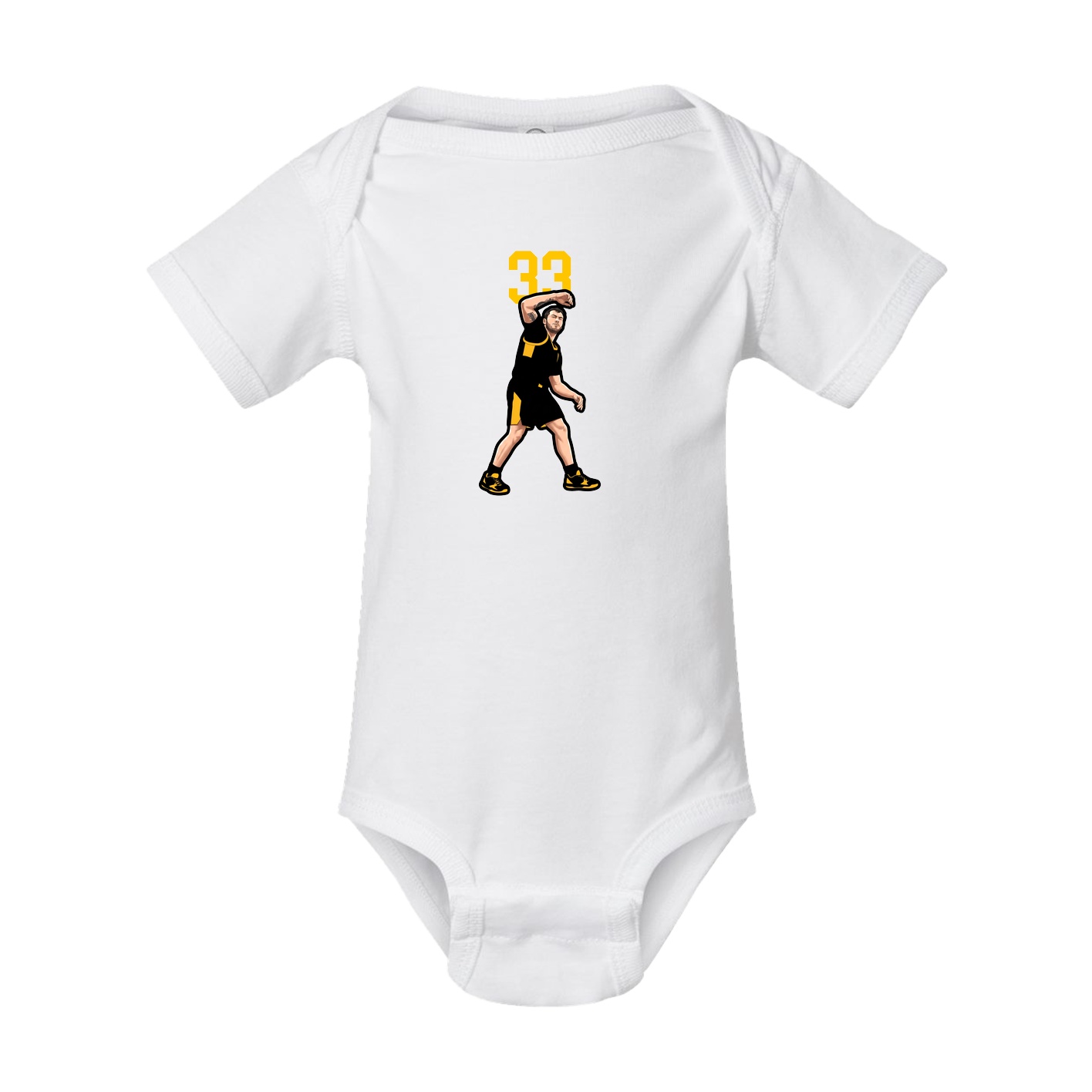 Baby Onesie — Number Top in White