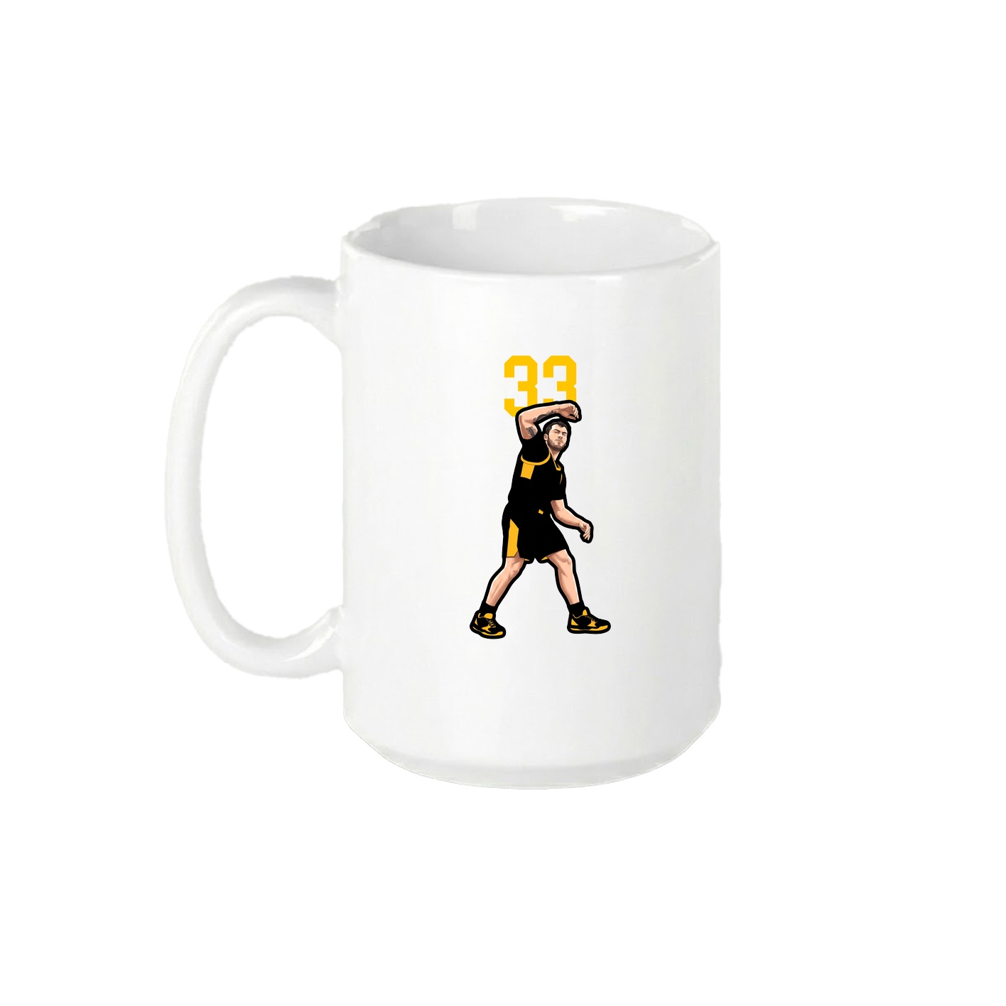 15oz Coffee Mug — Number Top in White