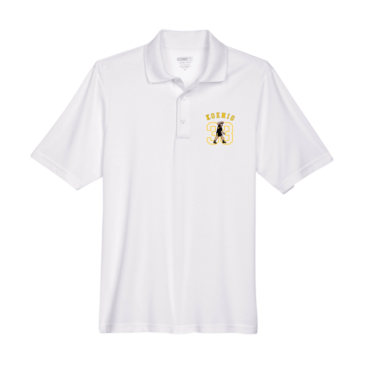 Performance Polo — Shirsey Arch in White