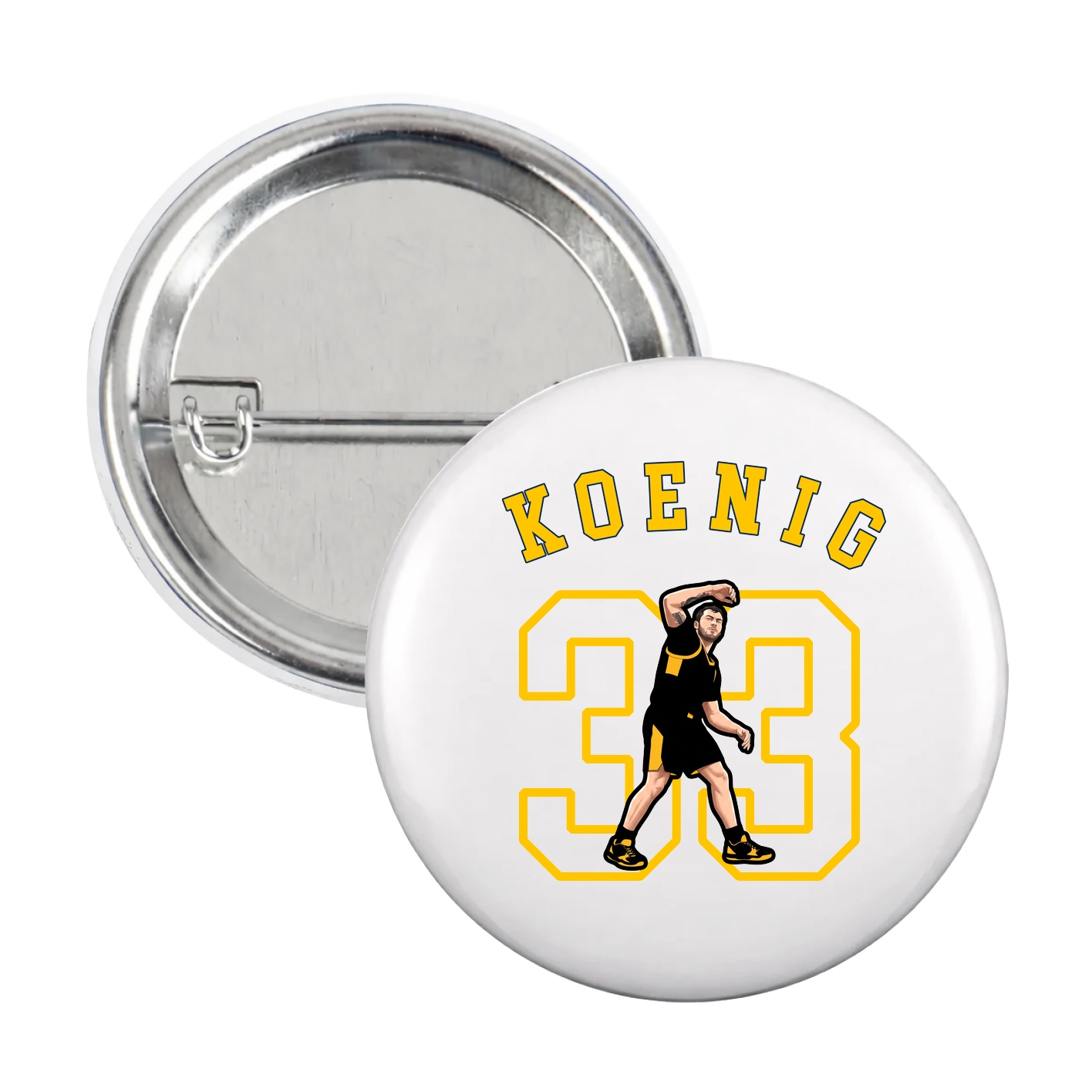 Game Day Button — Shirsey Arch in White