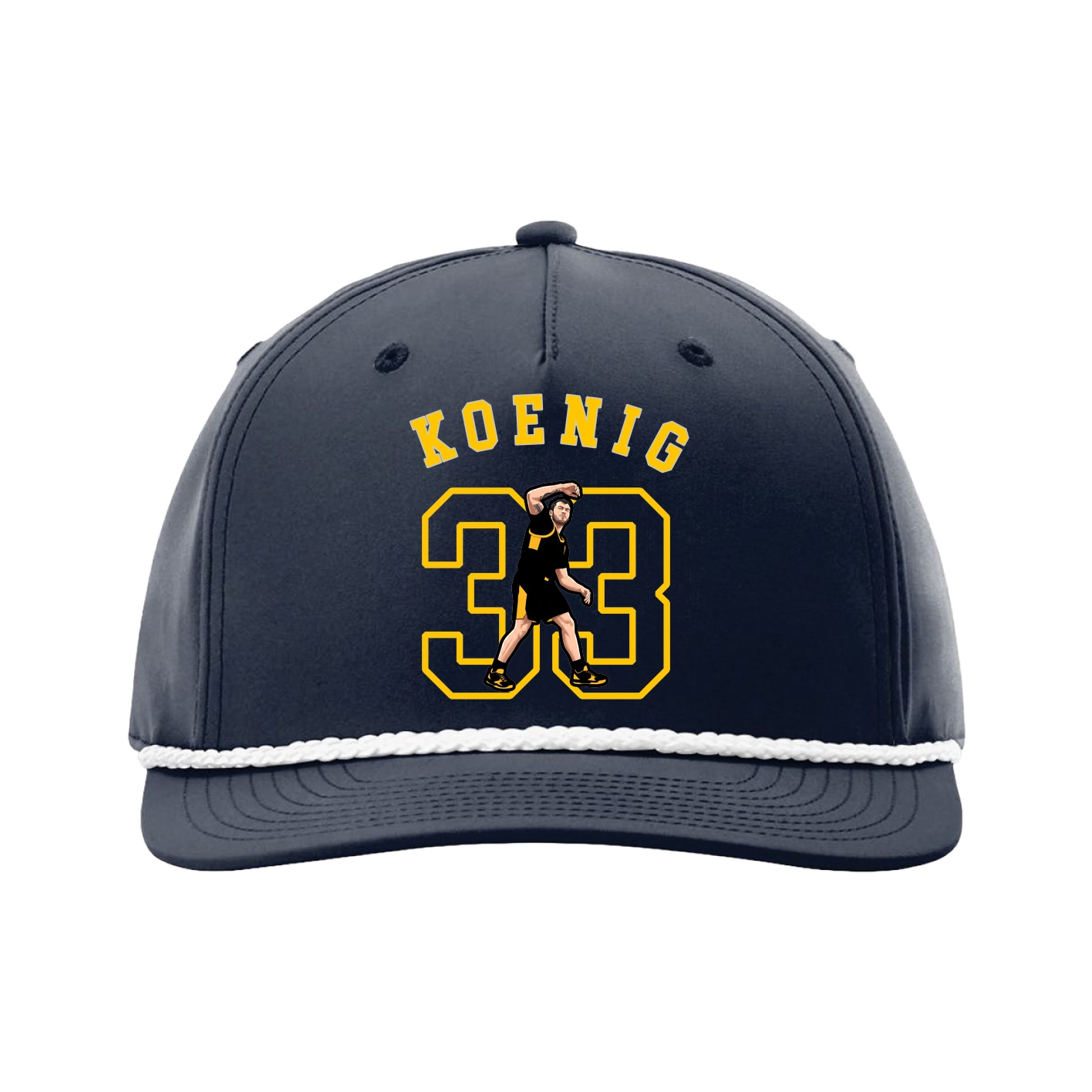Five-Panel Classic Rope Cap — Shirsey Arch in Navy