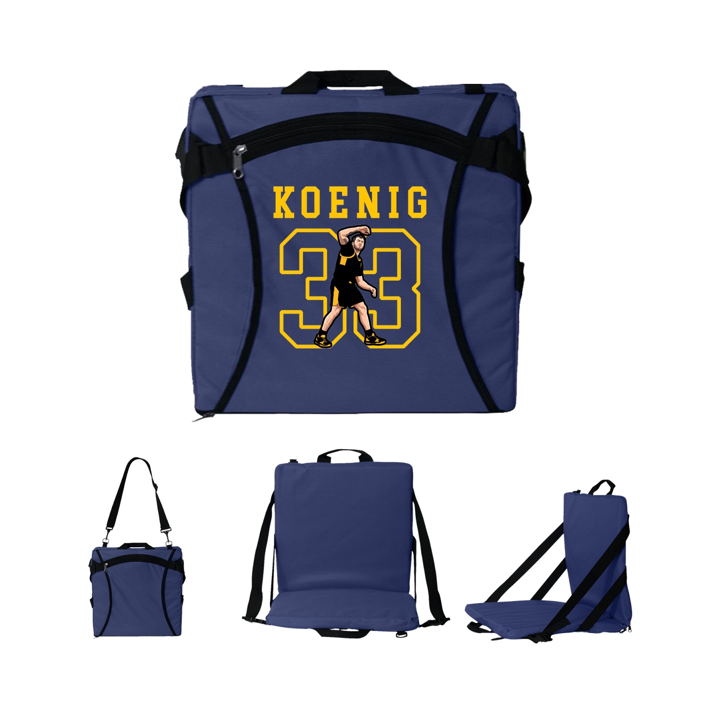 Folding Stadium Seat — Shirsey in Navy