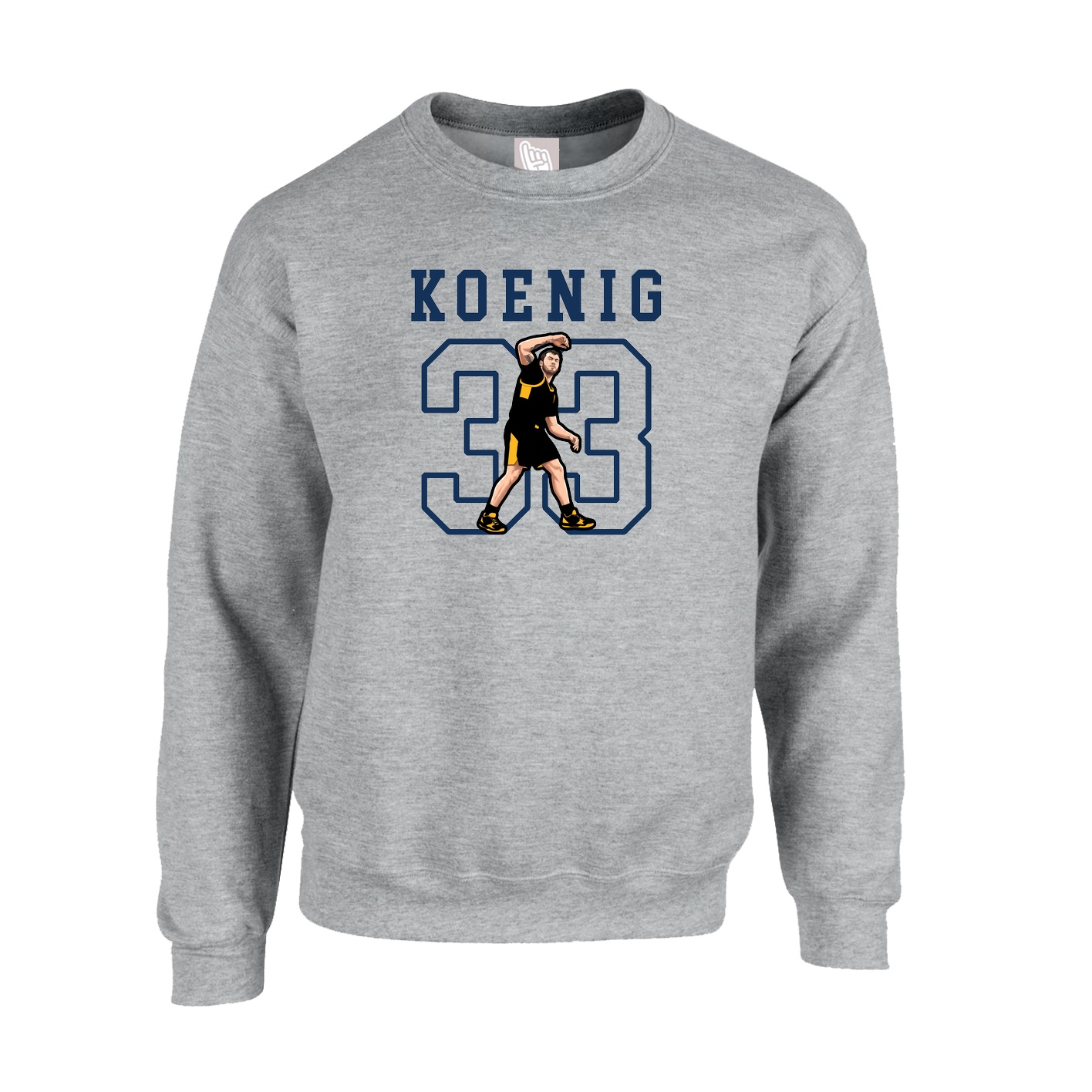 Fleece Crew — Shirsey in Grey