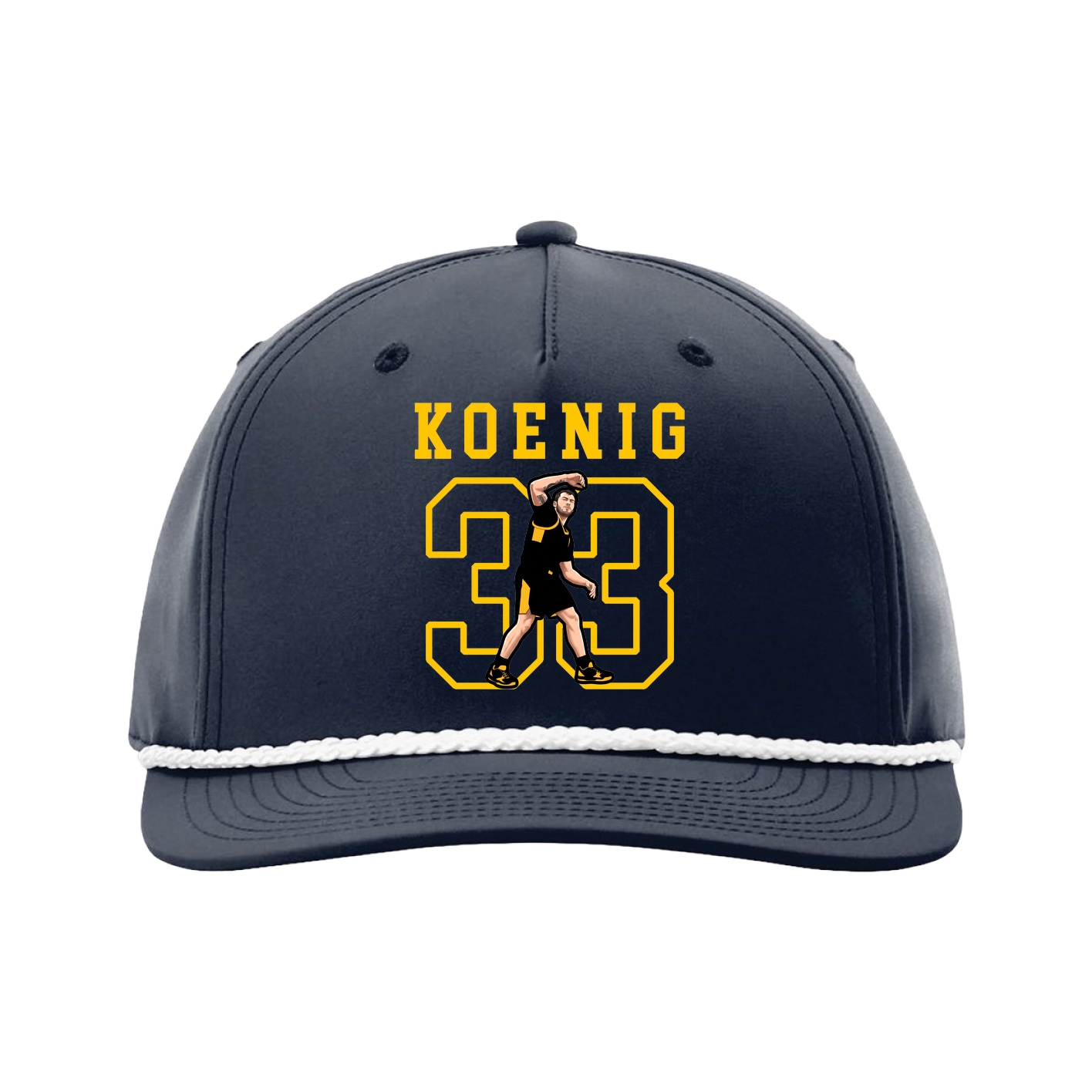 Five-Panel Classic Rope Cap — Shirsey in Navy