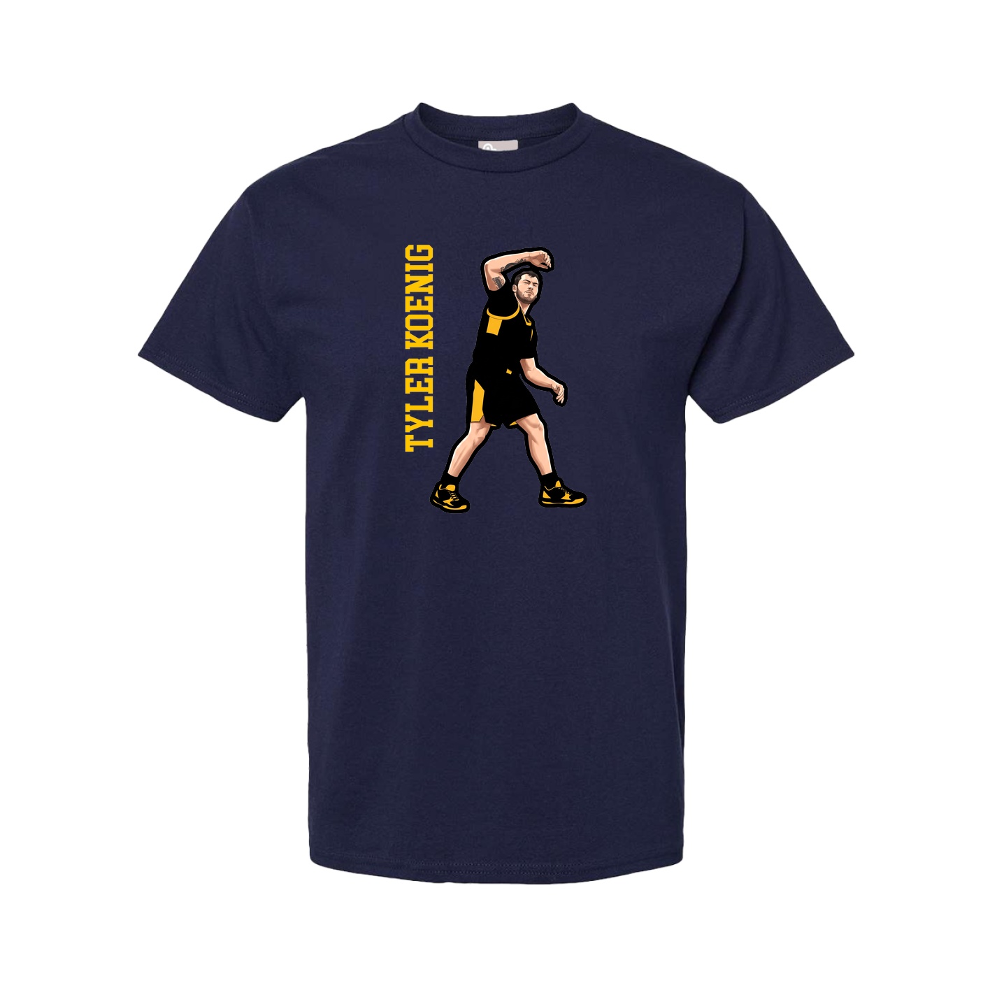 Youth Tee — Name Vertical in Navy