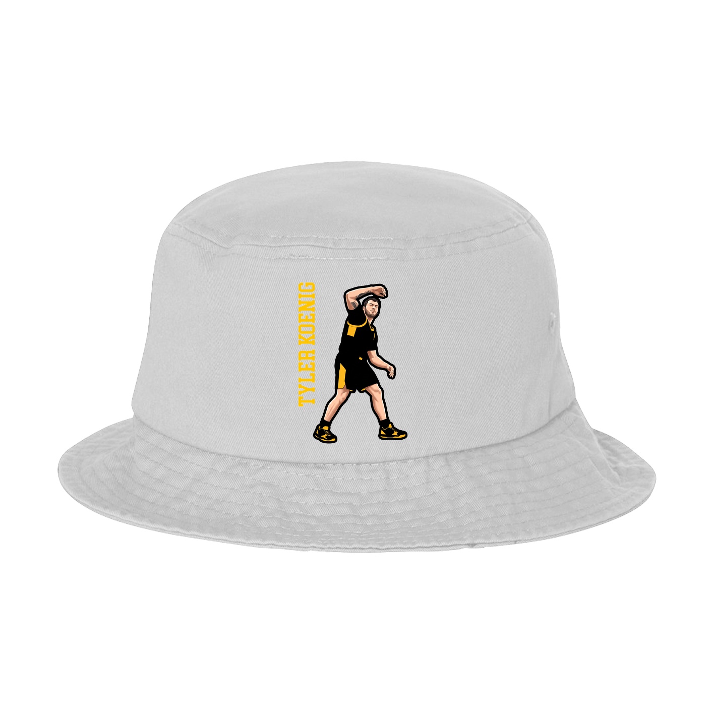 Bucket Cap — Name Vertical in White