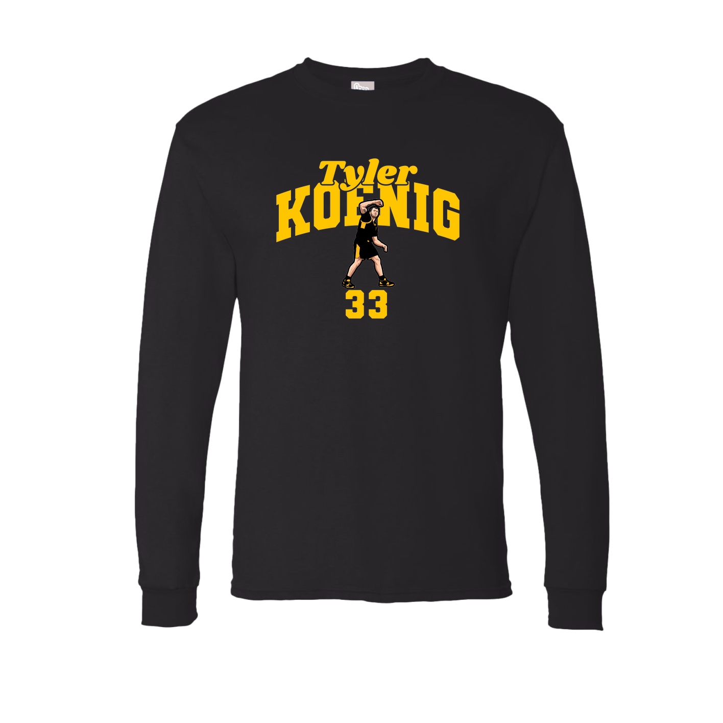 Long Sleeve Tee — Signature Arch in Black