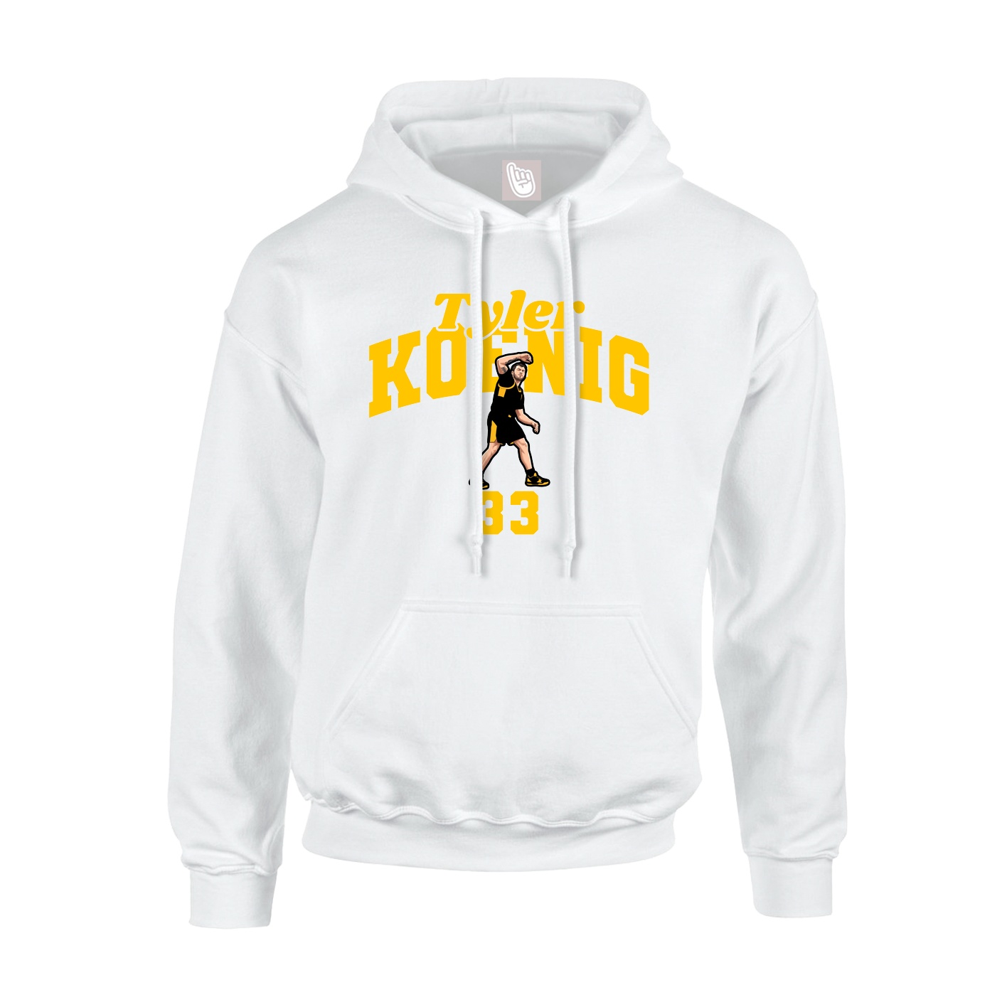 Hoodie — Signature Arch in White