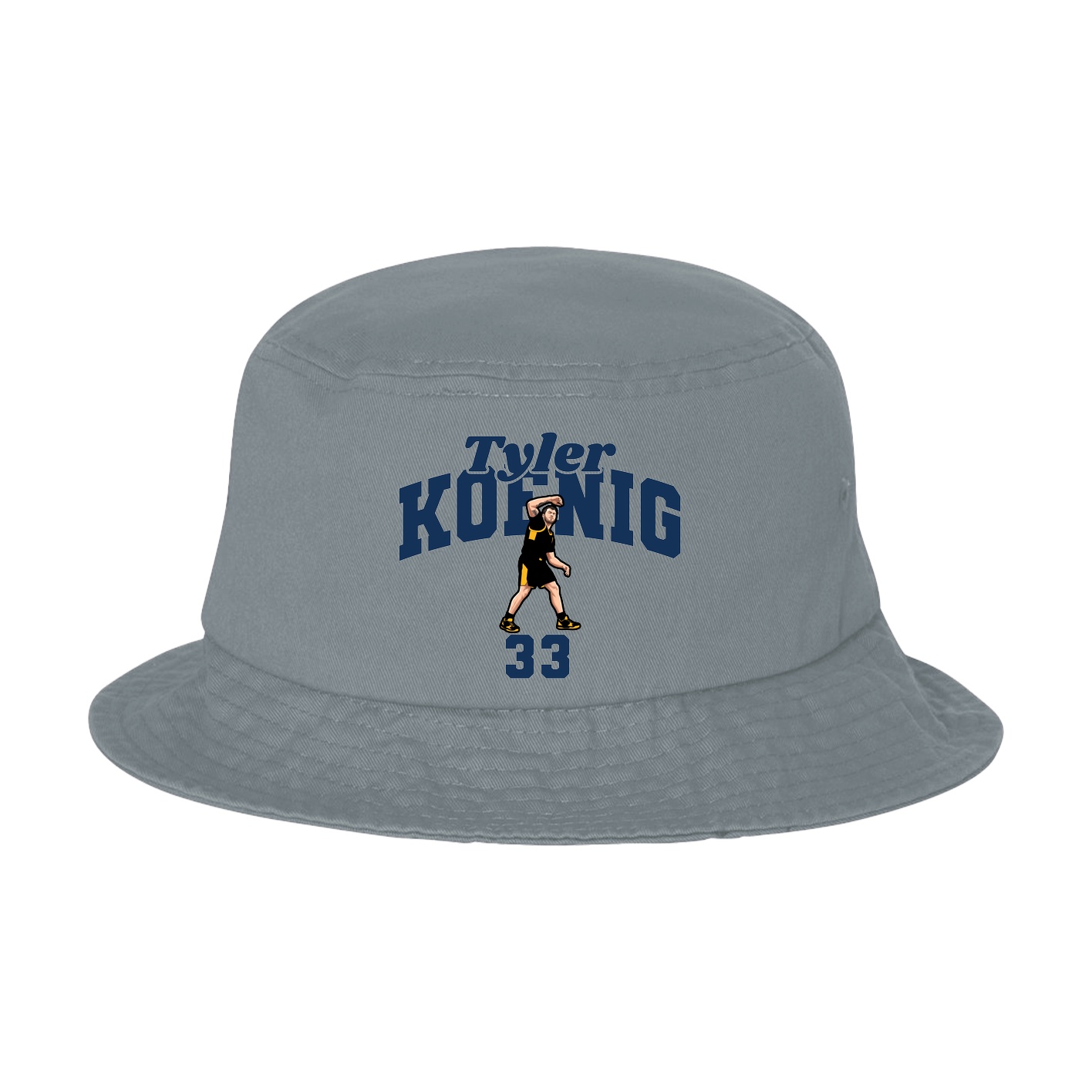 Bucket Cap — Signature Arch in Grey