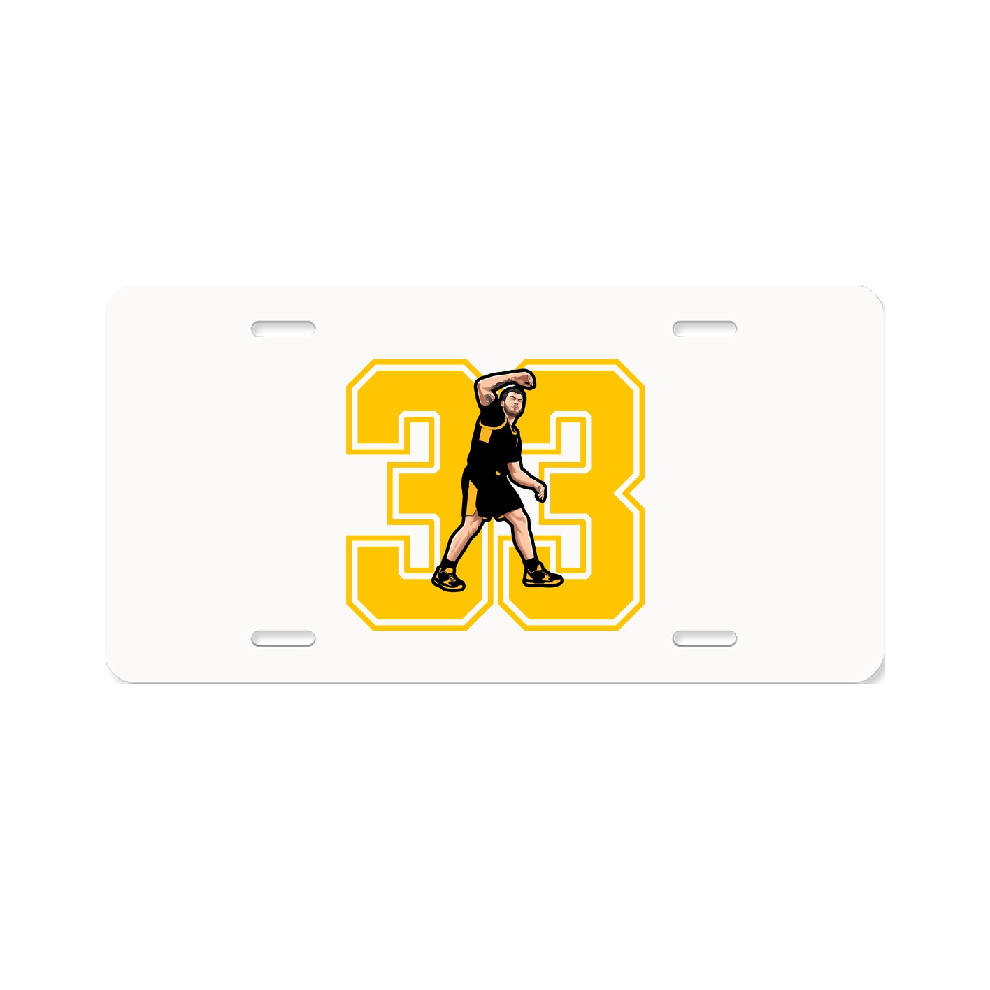 License Plate — Number in Classic