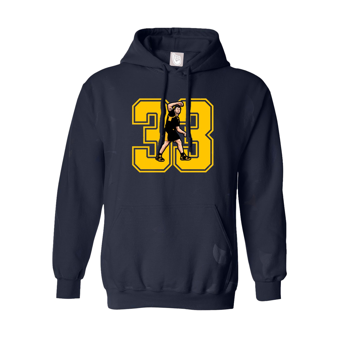 Hoodie — Number in Navy