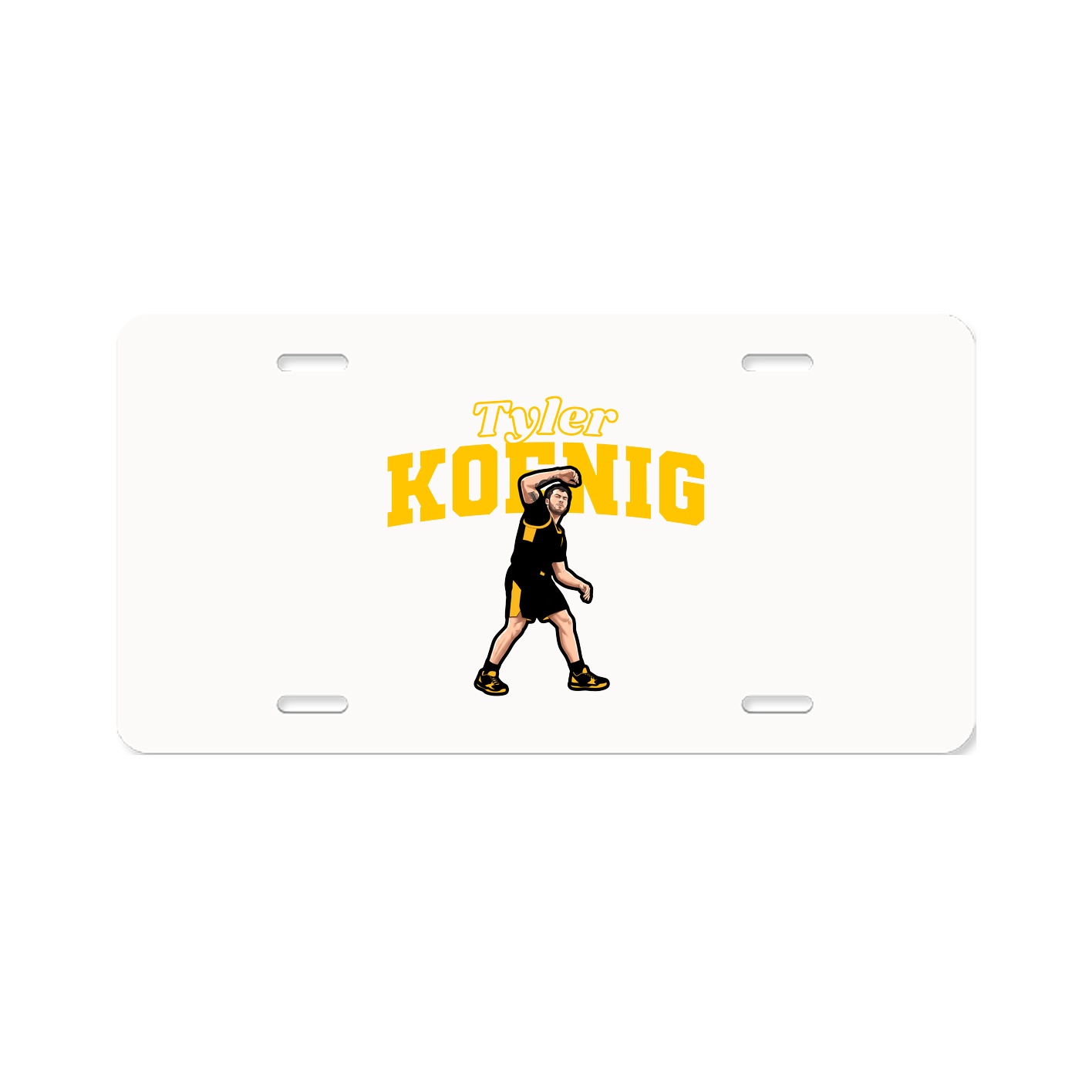 License Plate — Name Arch in Classic