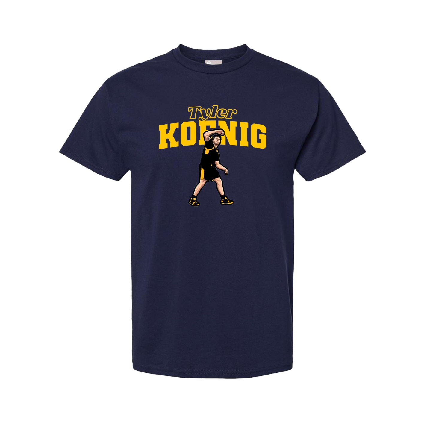 Youth Tee — Name Arch in Navy