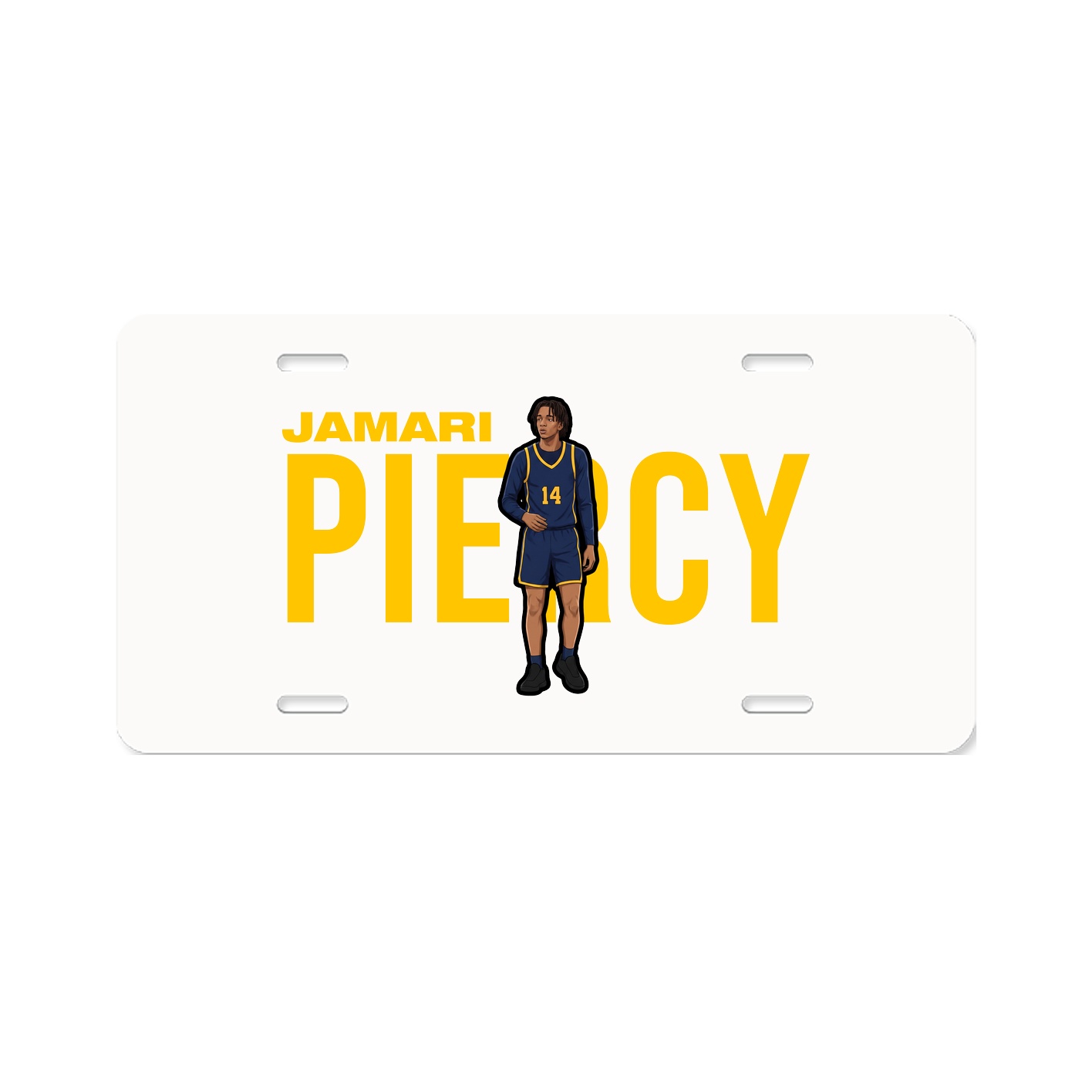 License Plate — Player Name in Classic