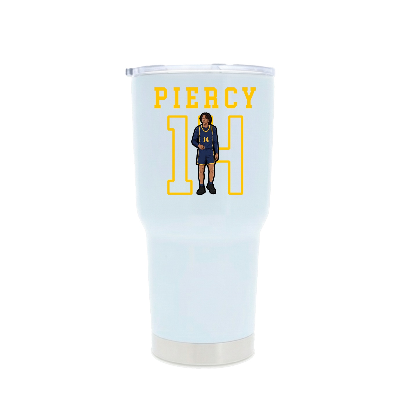 30oz Stainless Steel Tumbler — Shirsey in White