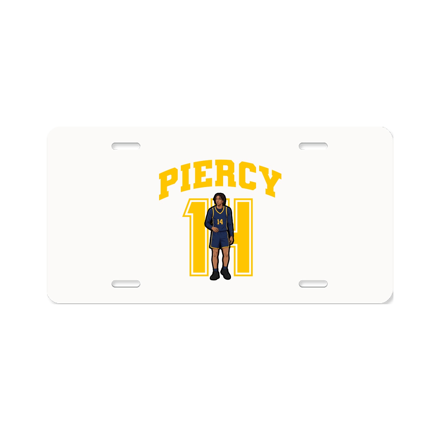License Plate — Number in Classic