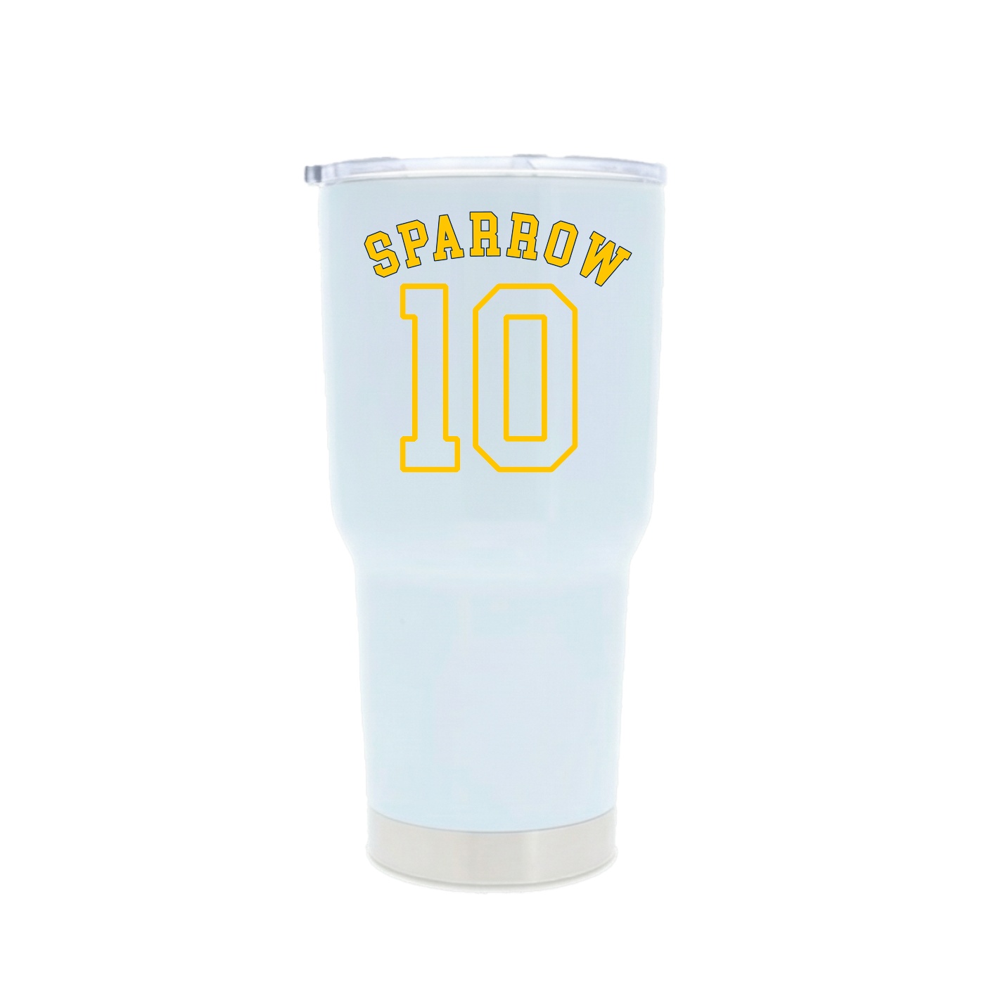 30oz Stainless Steel Tumbler — Shirsey Arch in White