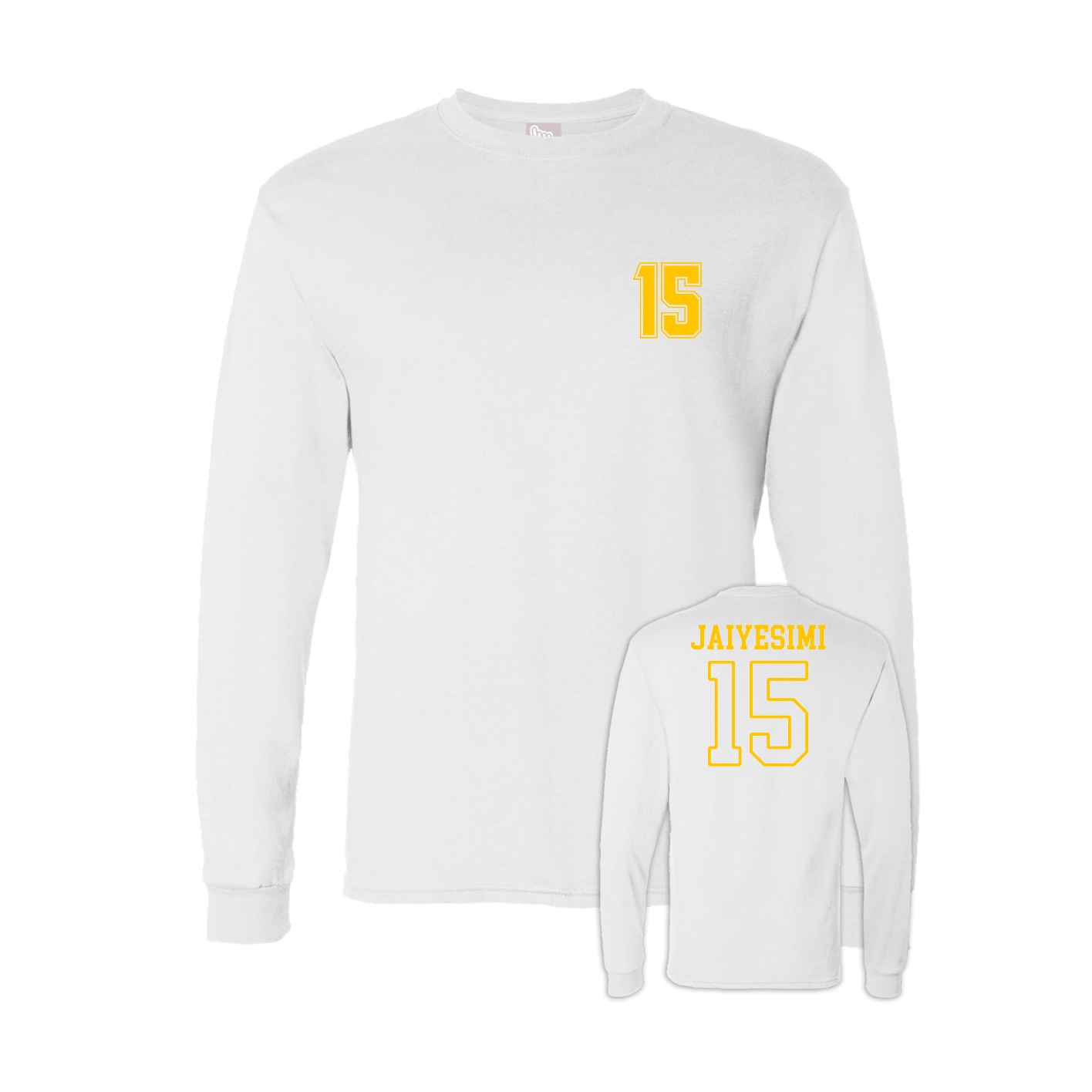 Long Sleeve Tee — Chest Back in White