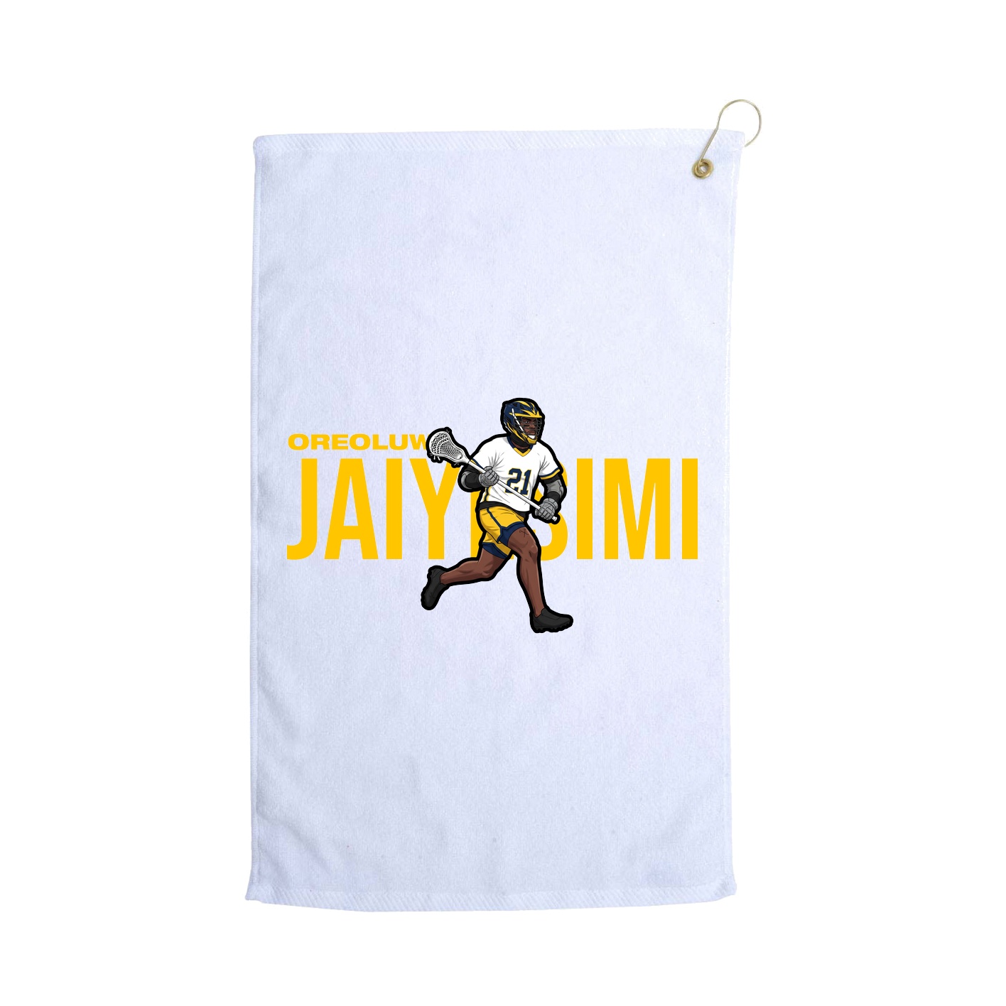 Golf Towel — Player Name in White