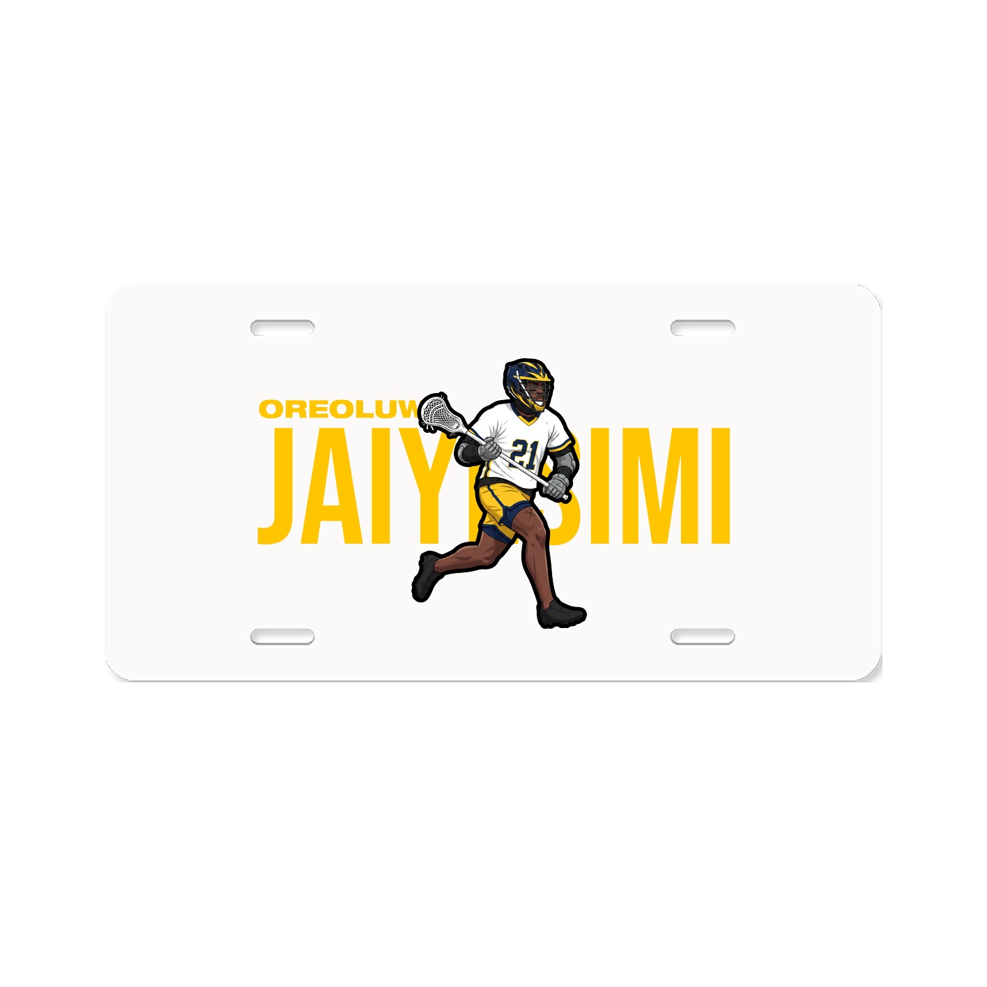 License Plate — Player Name in Classic