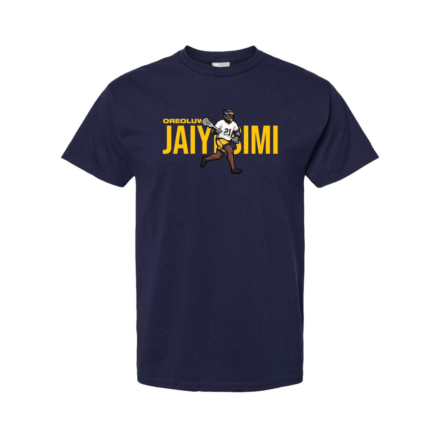 Youth Tee — Player Name in Navy