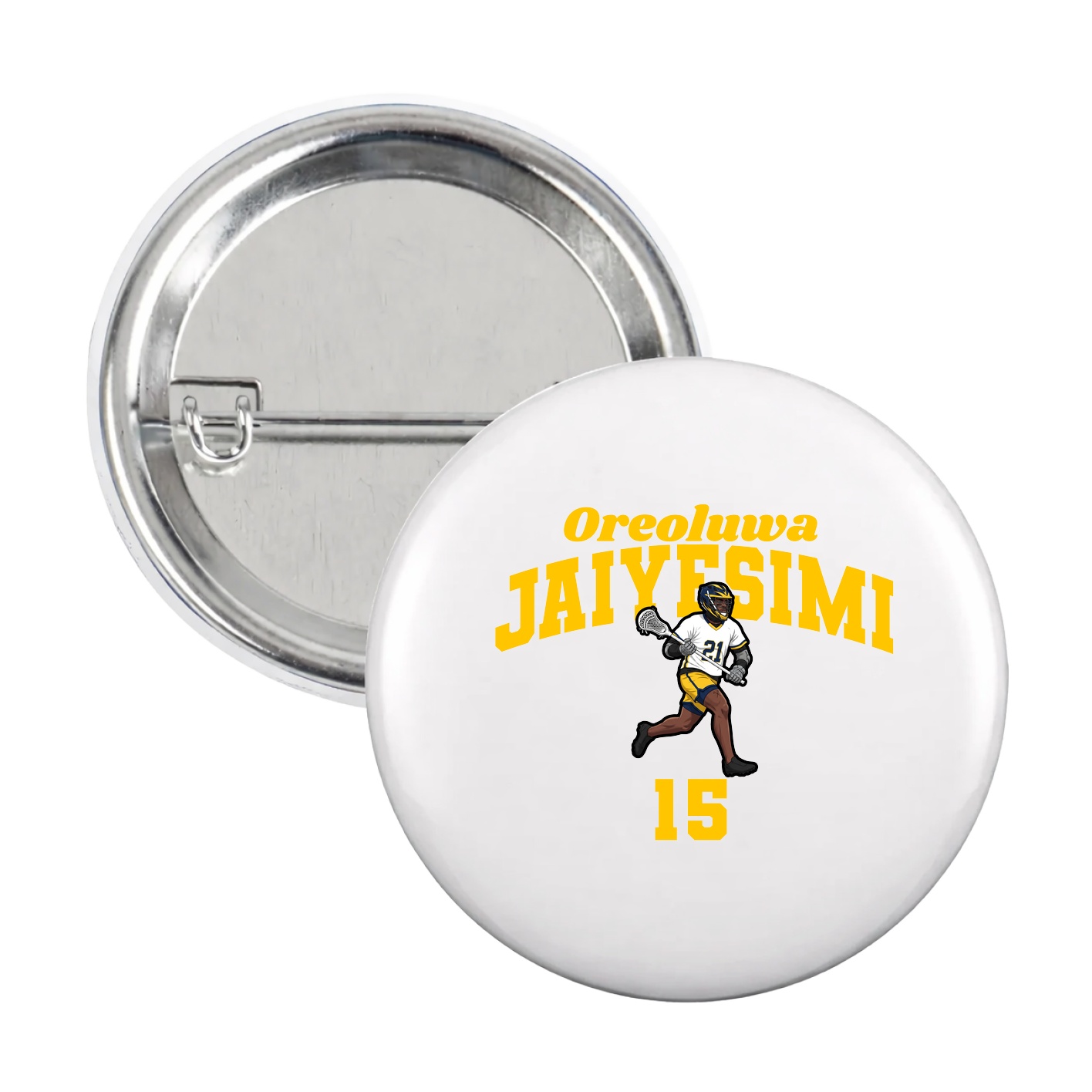 Game Day Button — Signature Arch in White