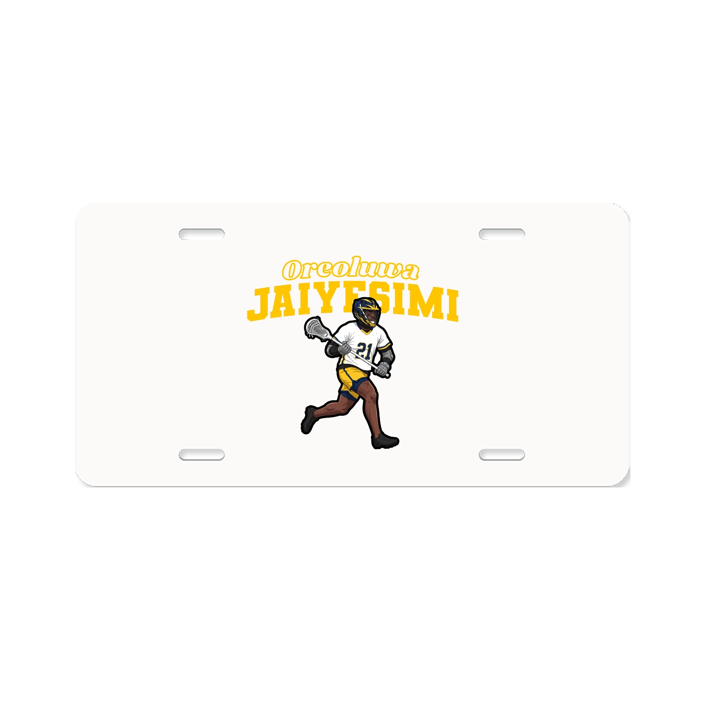 License Plate — Name Arch in Classic