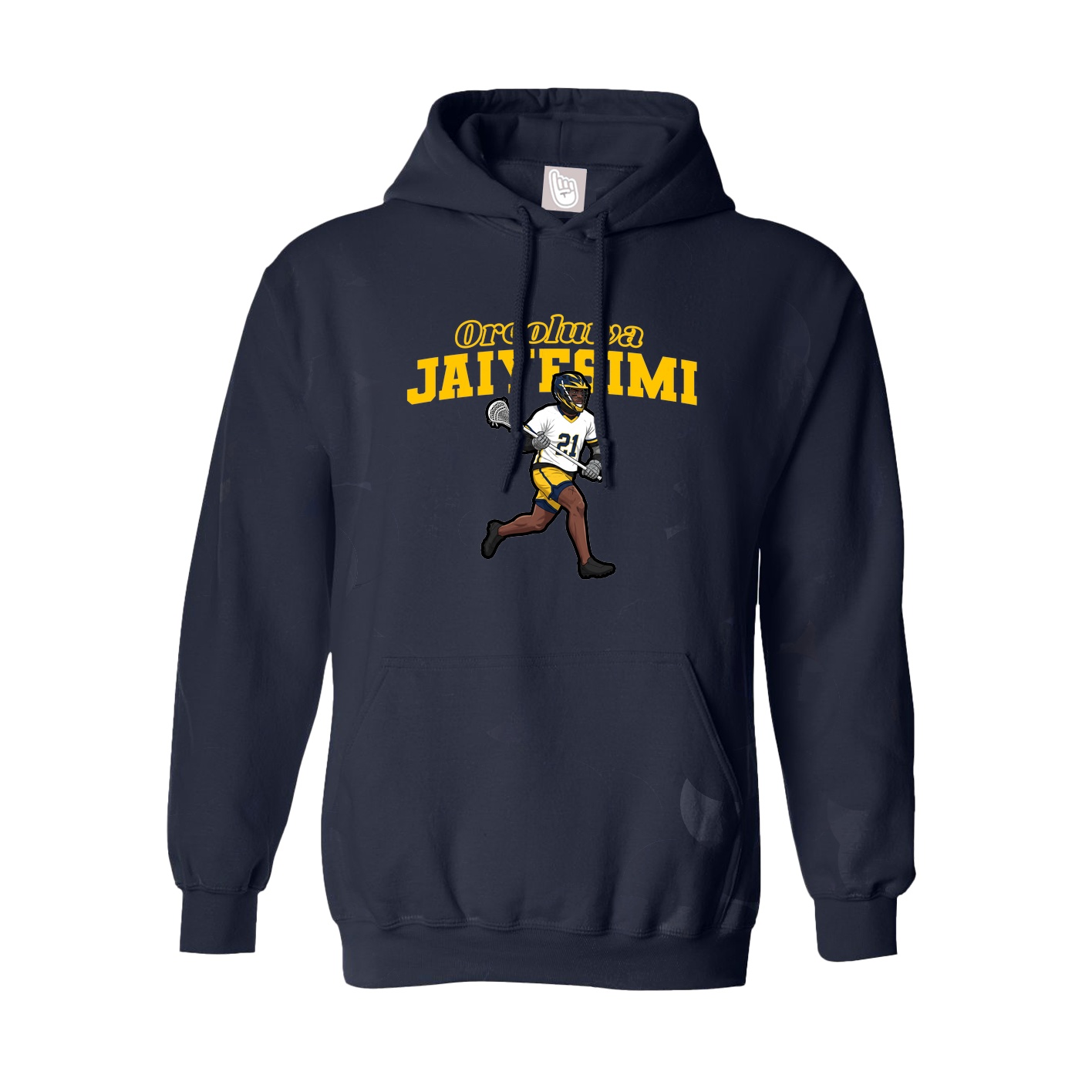 Hoodie — Name Arch in Navy