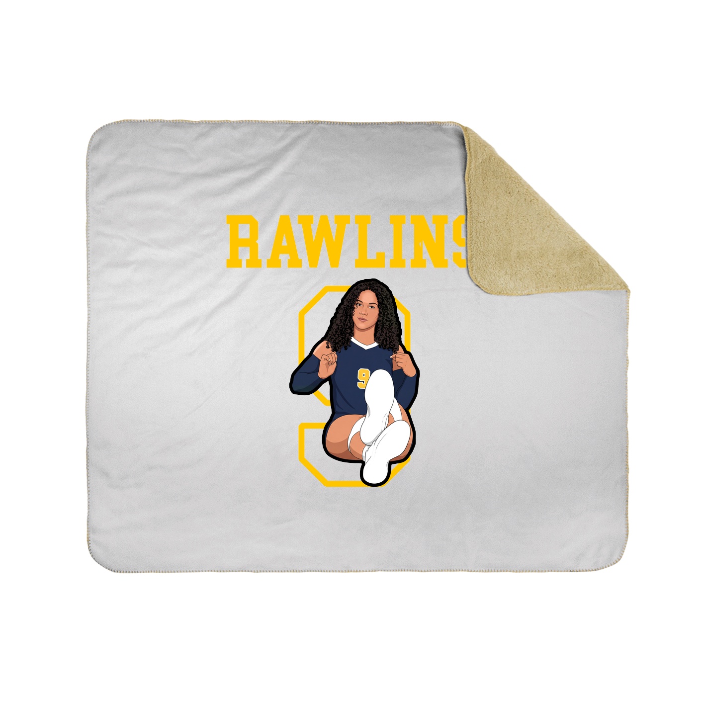 Throw Blanket — Shirsey in White