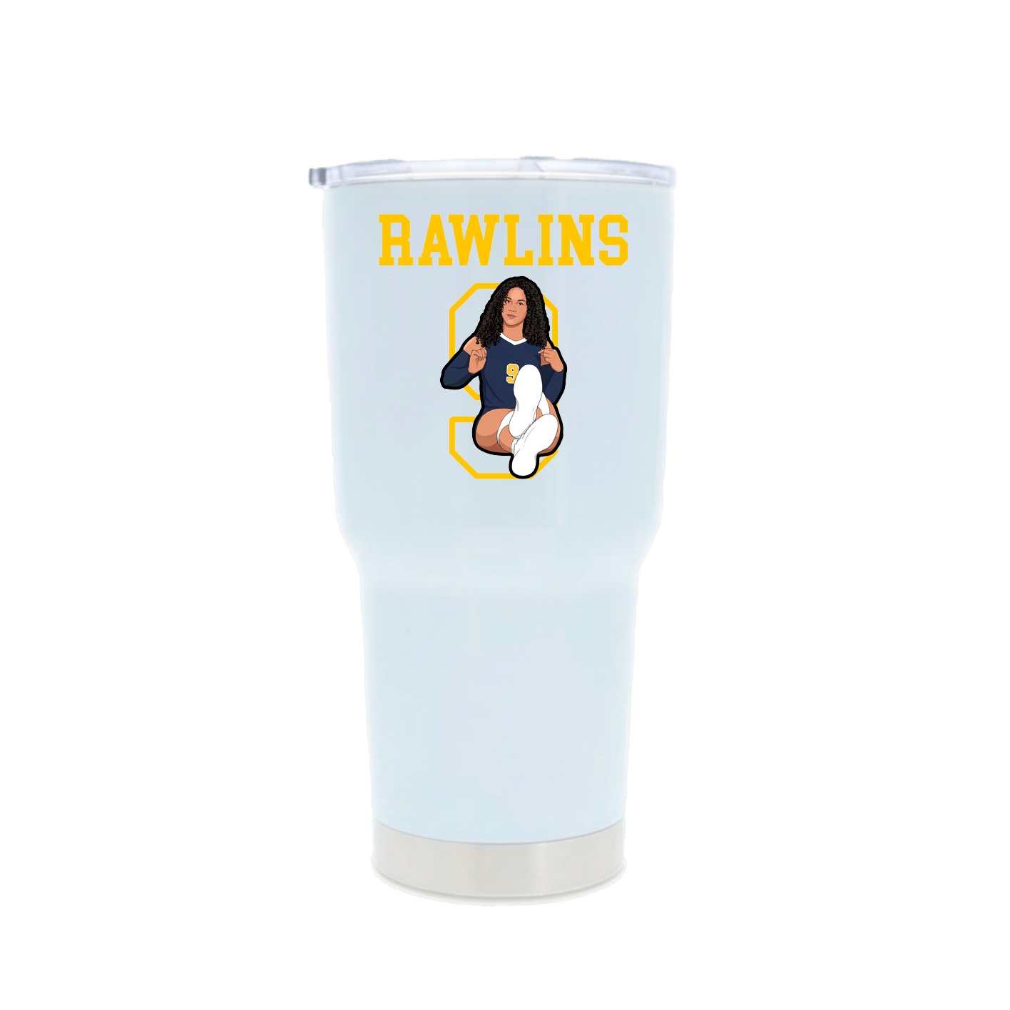 30oz Stainless Steel Tumbler — Shirsey in White