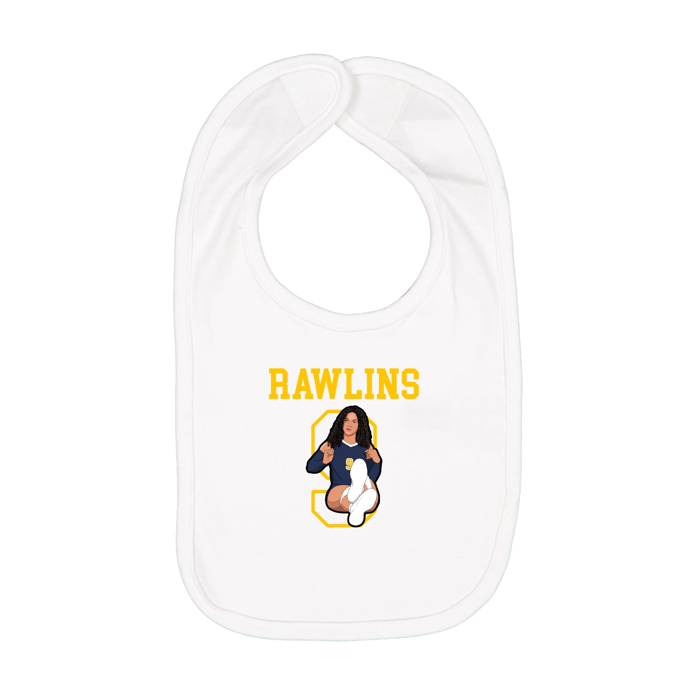 Infant Bib — Shirsey in White