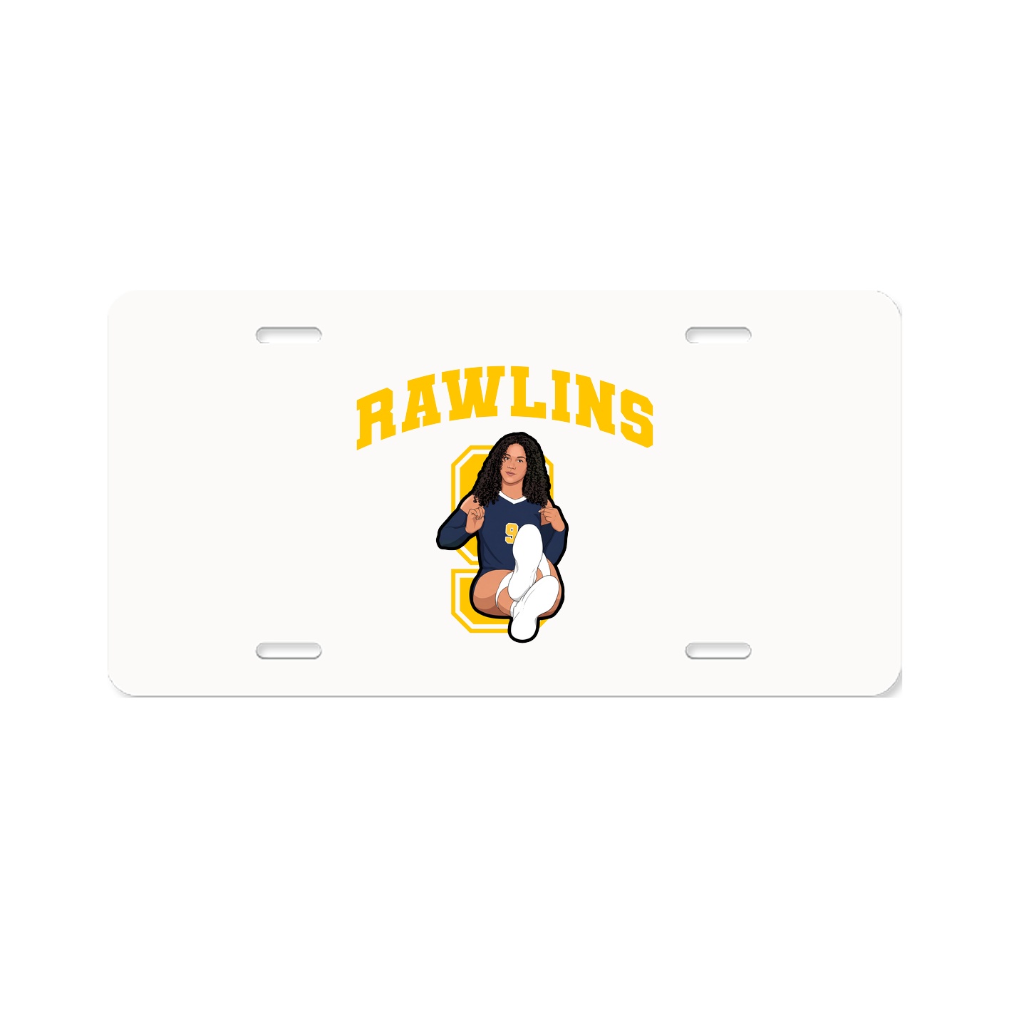 License Plate — Number in Classic