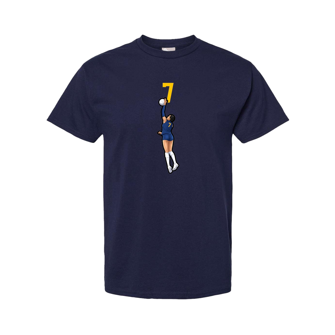 Youth Tee — Number Top in Navy