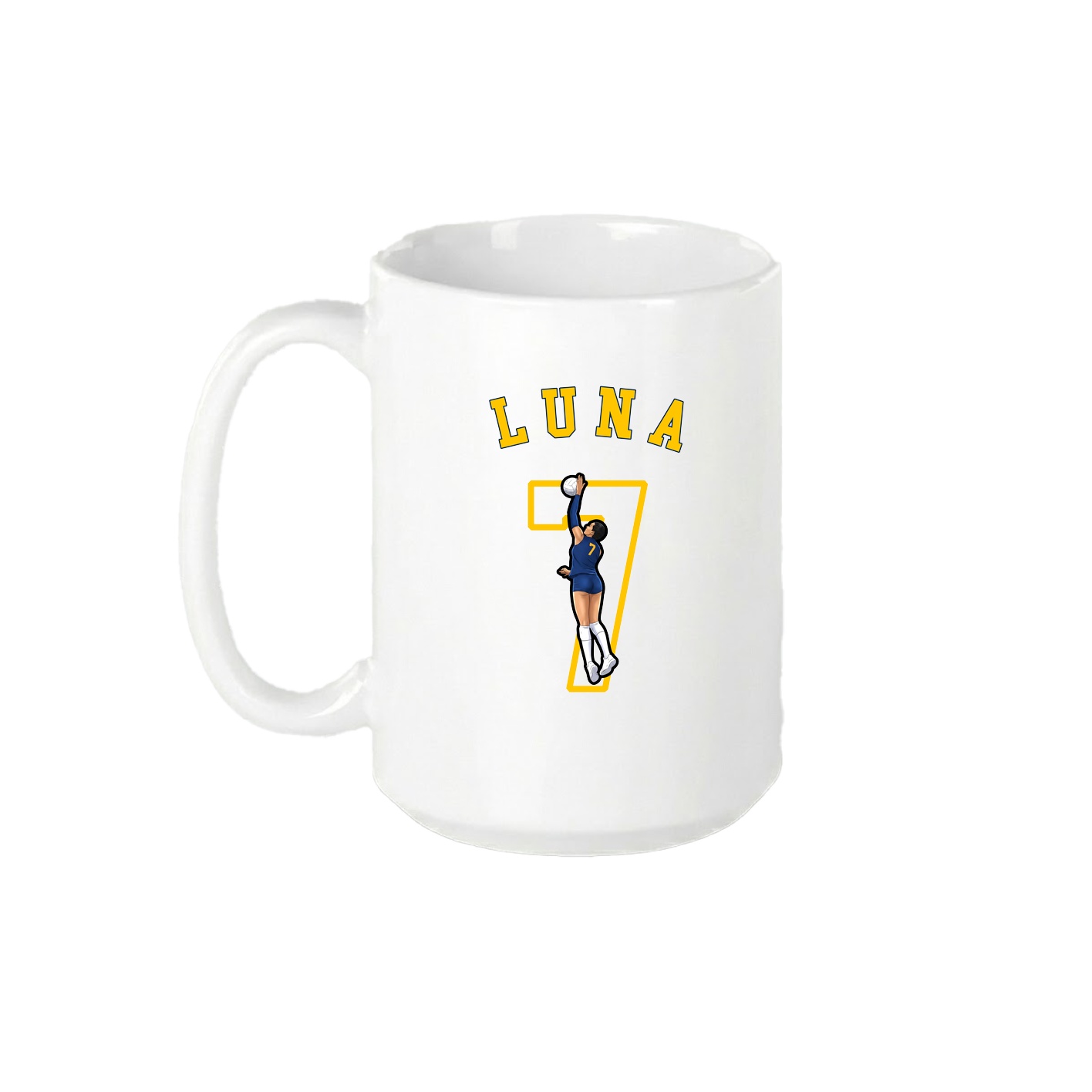 15oz Coffee Mug — Shirsey Arch in White