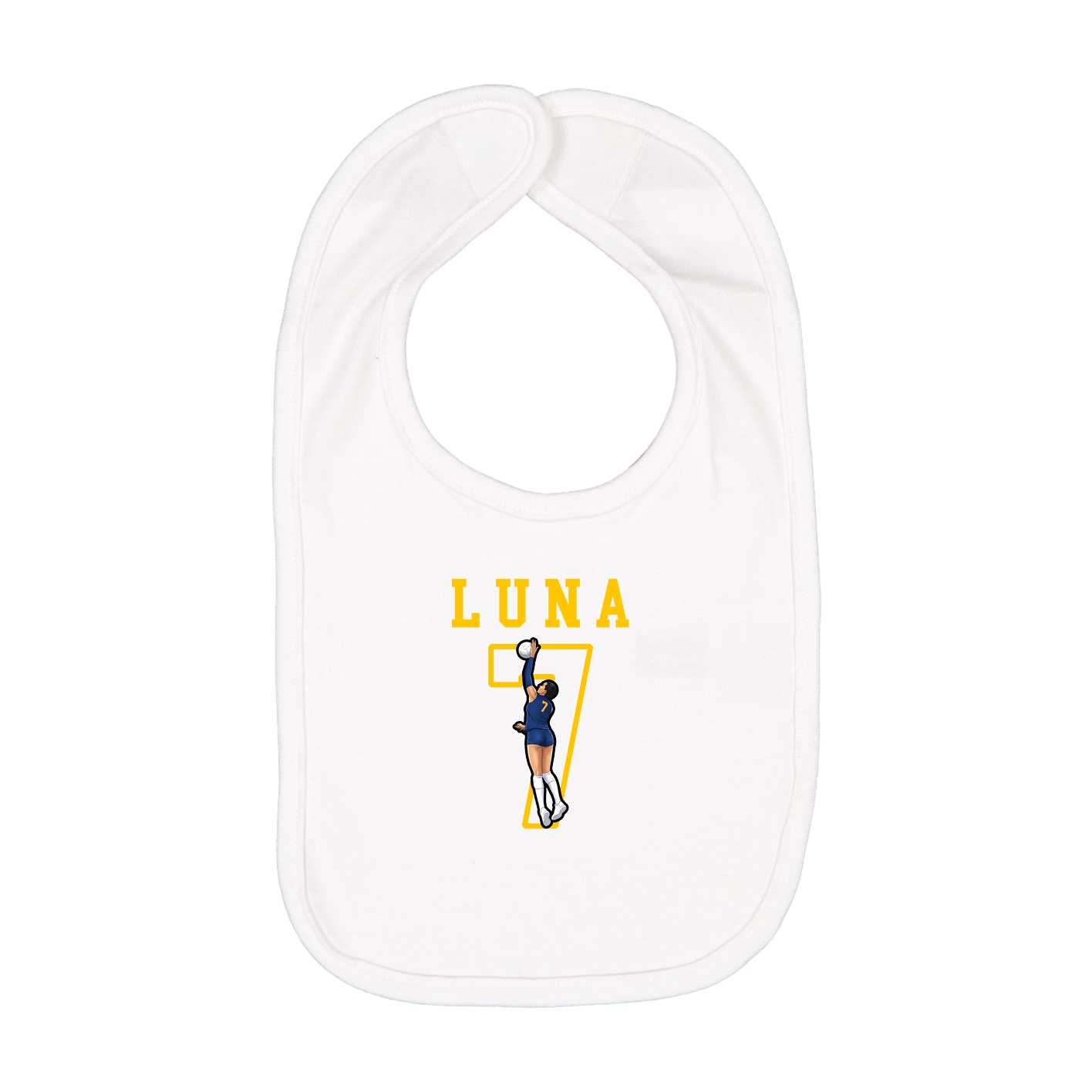 Infant Bib — Shirsey in White