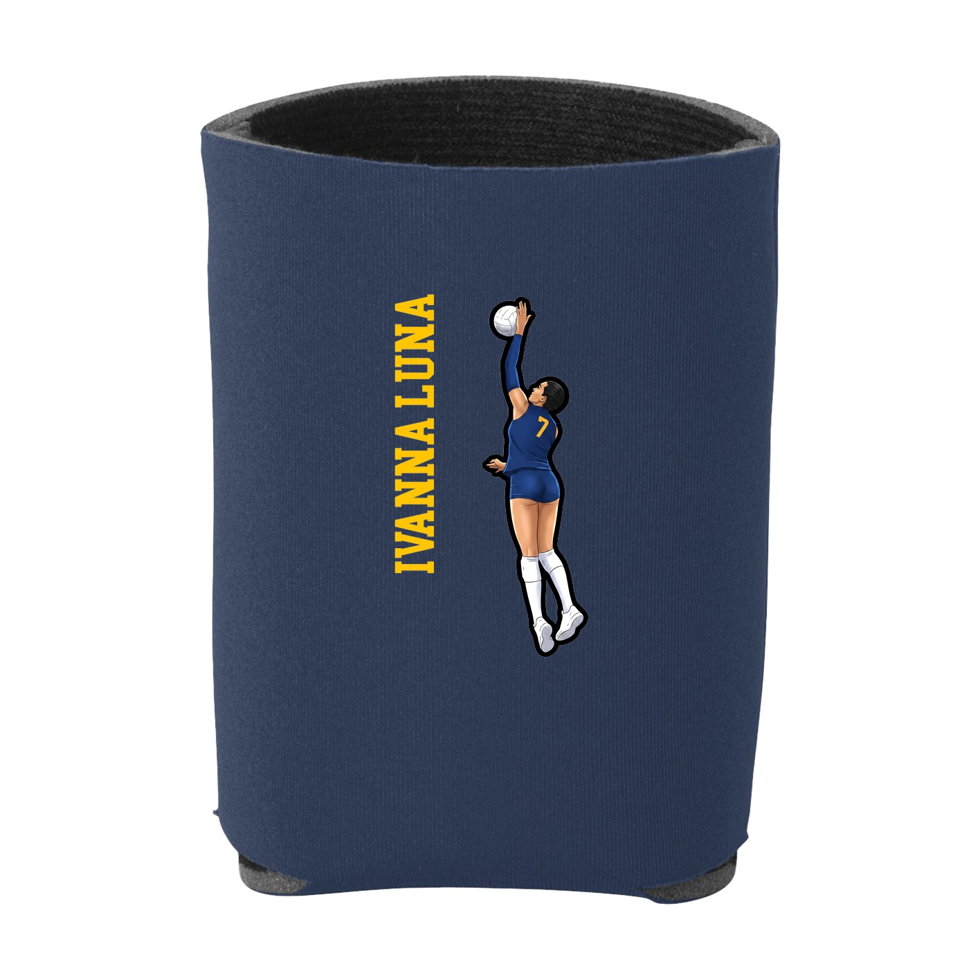 Can Holder — Name Vertical in Navy