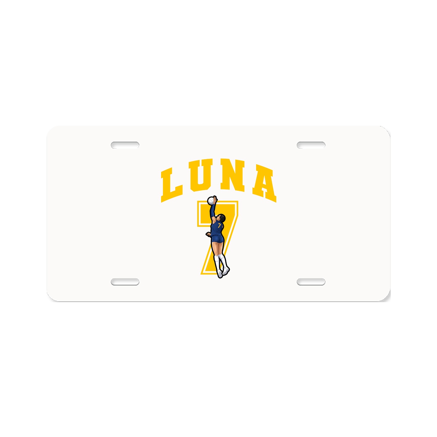 License Plate — Number in Classic