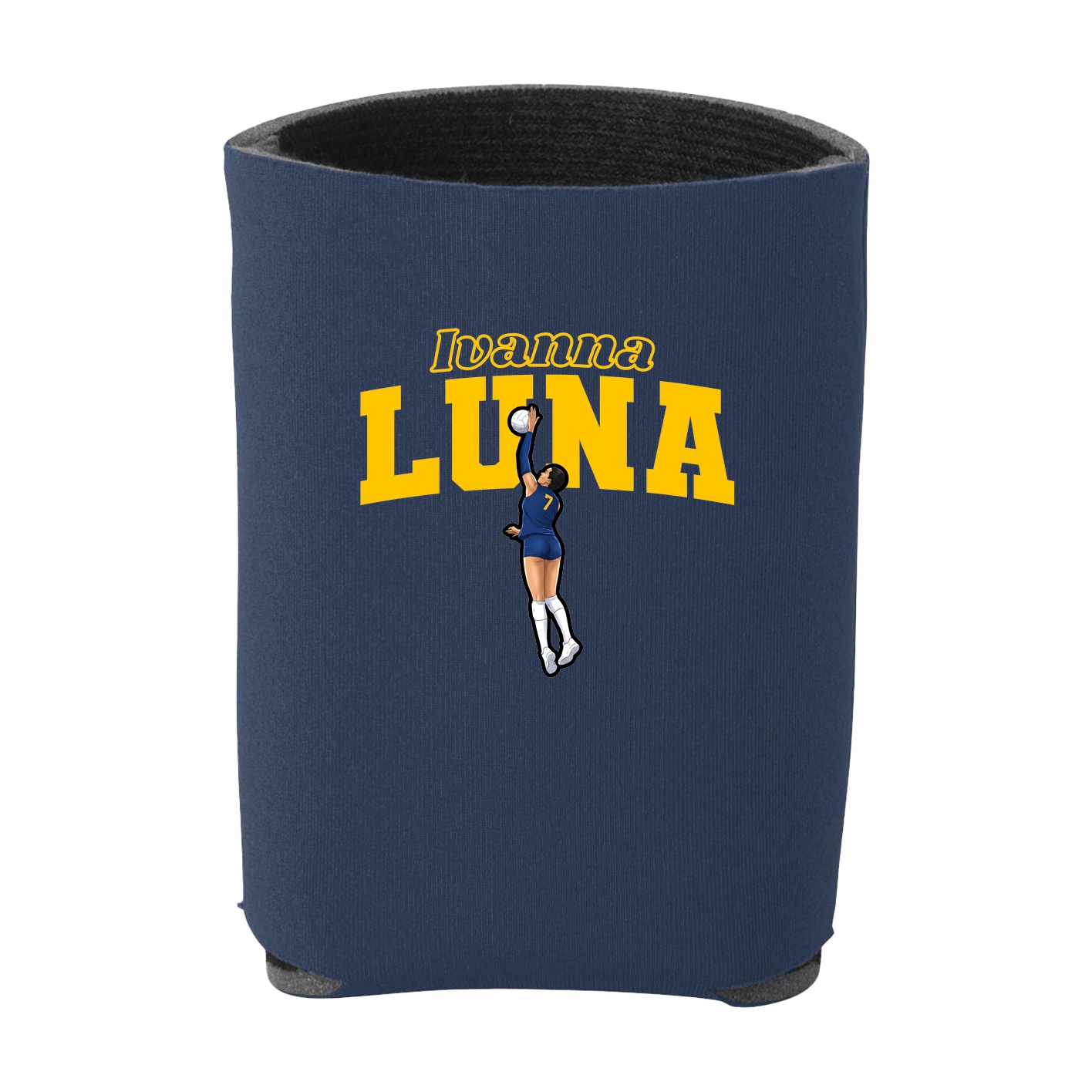 Can Holder — Name Arch in Navy